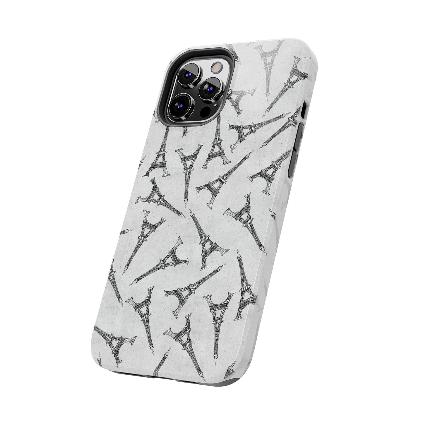 Eifelesque Silver Phone Case