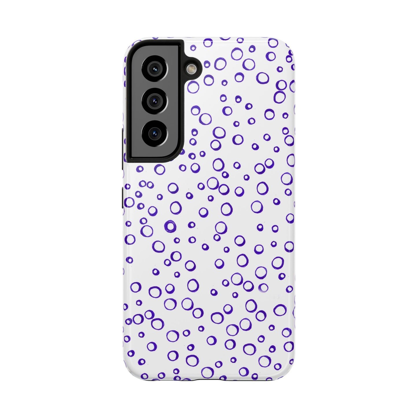 Blue See Through Dots Phone Case
