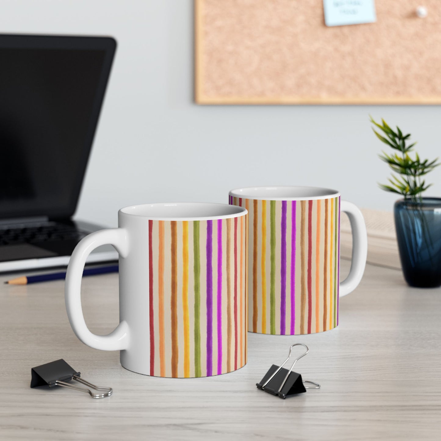 Spice Stripe Muslin Cup