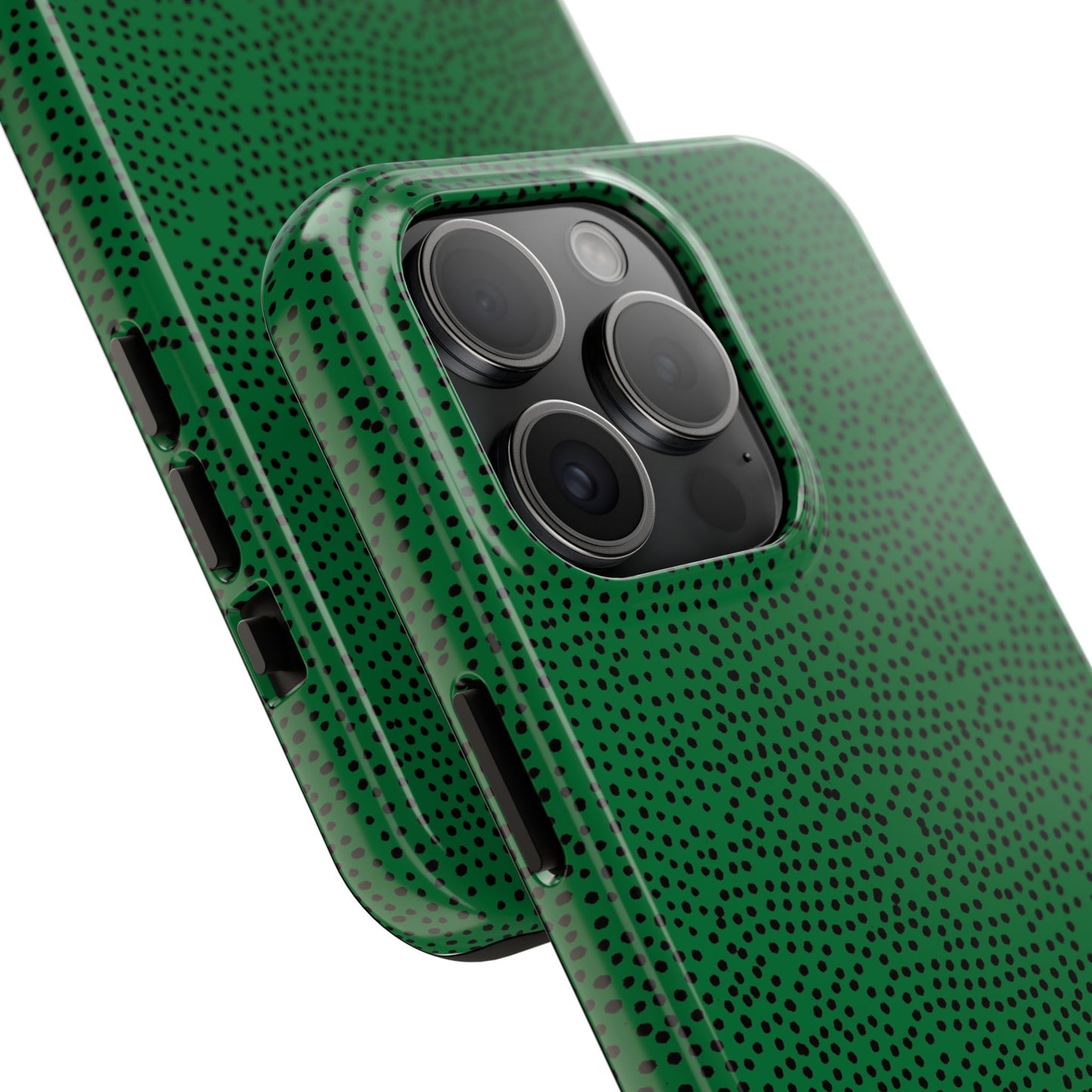 Mini Dot Green / Black Phone Case