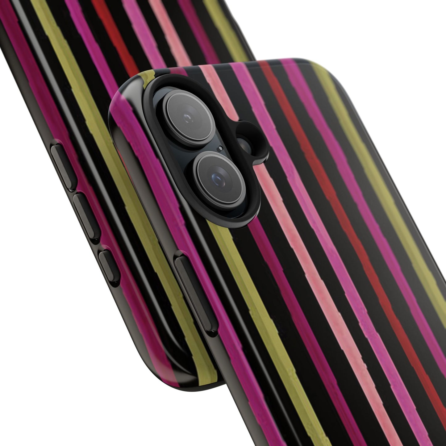 Garden Stripe Black Phone Case
