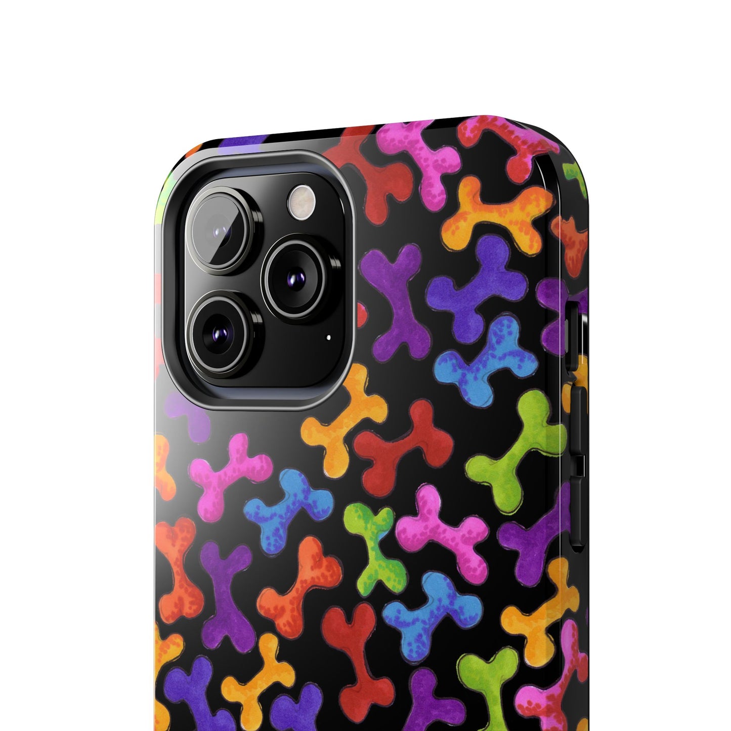 Fancy Bones Black / Multi Phone Case