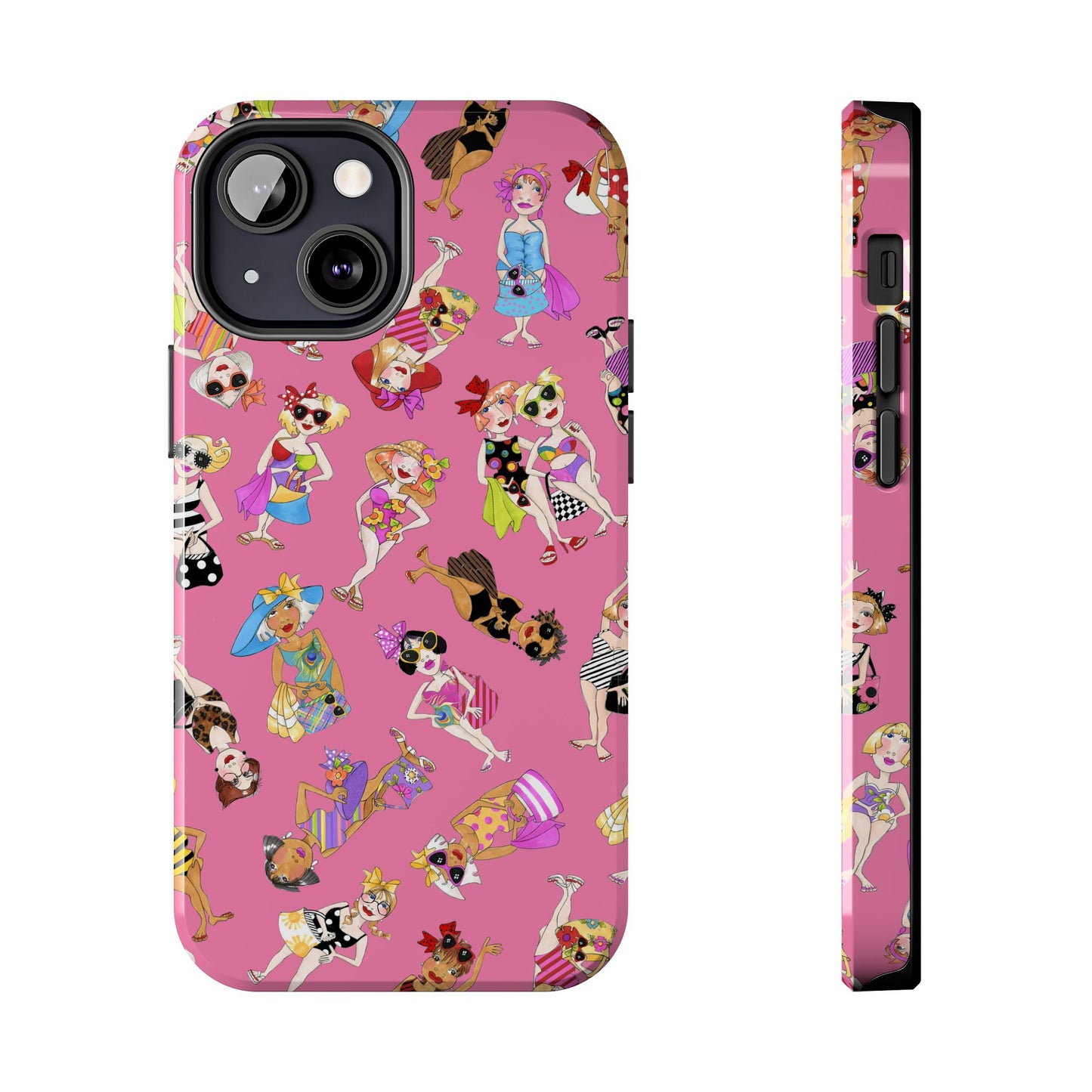 Tossed Beauties Pink Phone Case