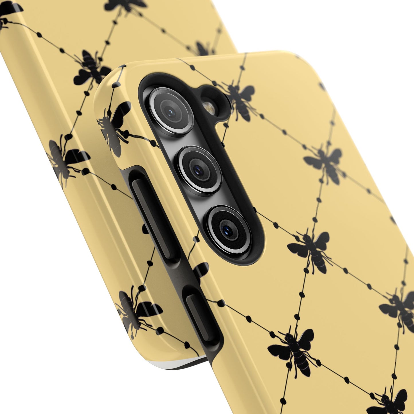 Beaded Bees Yellow Phone Case