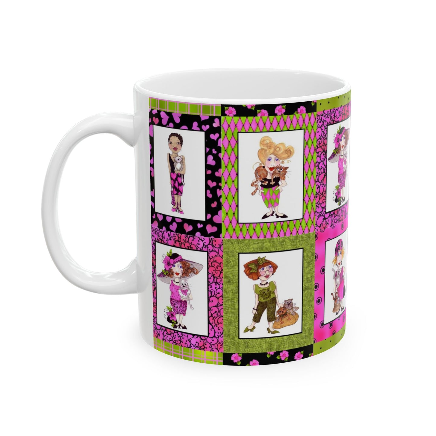 Cat Ladies Cerise Cup