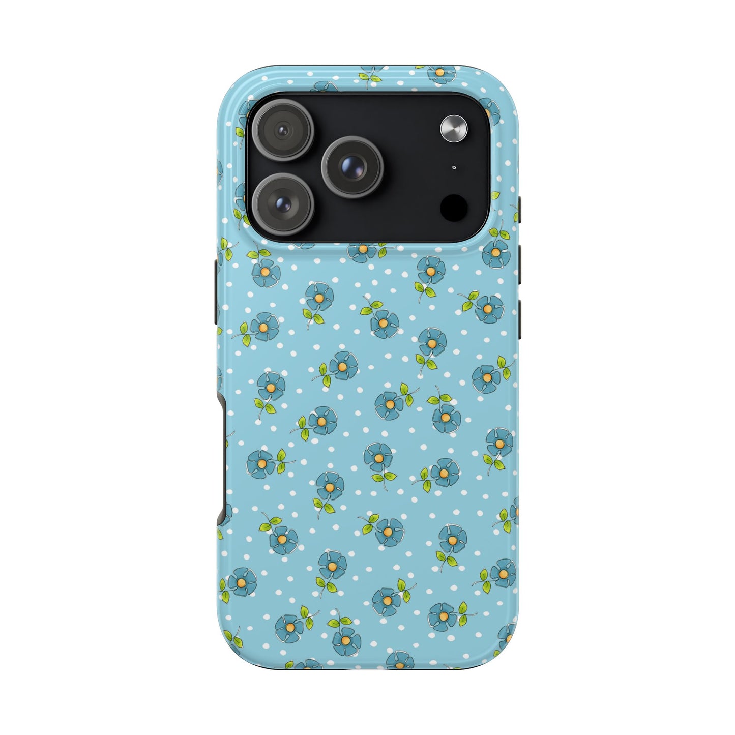 Daisy Dots Turquoise Phone Case