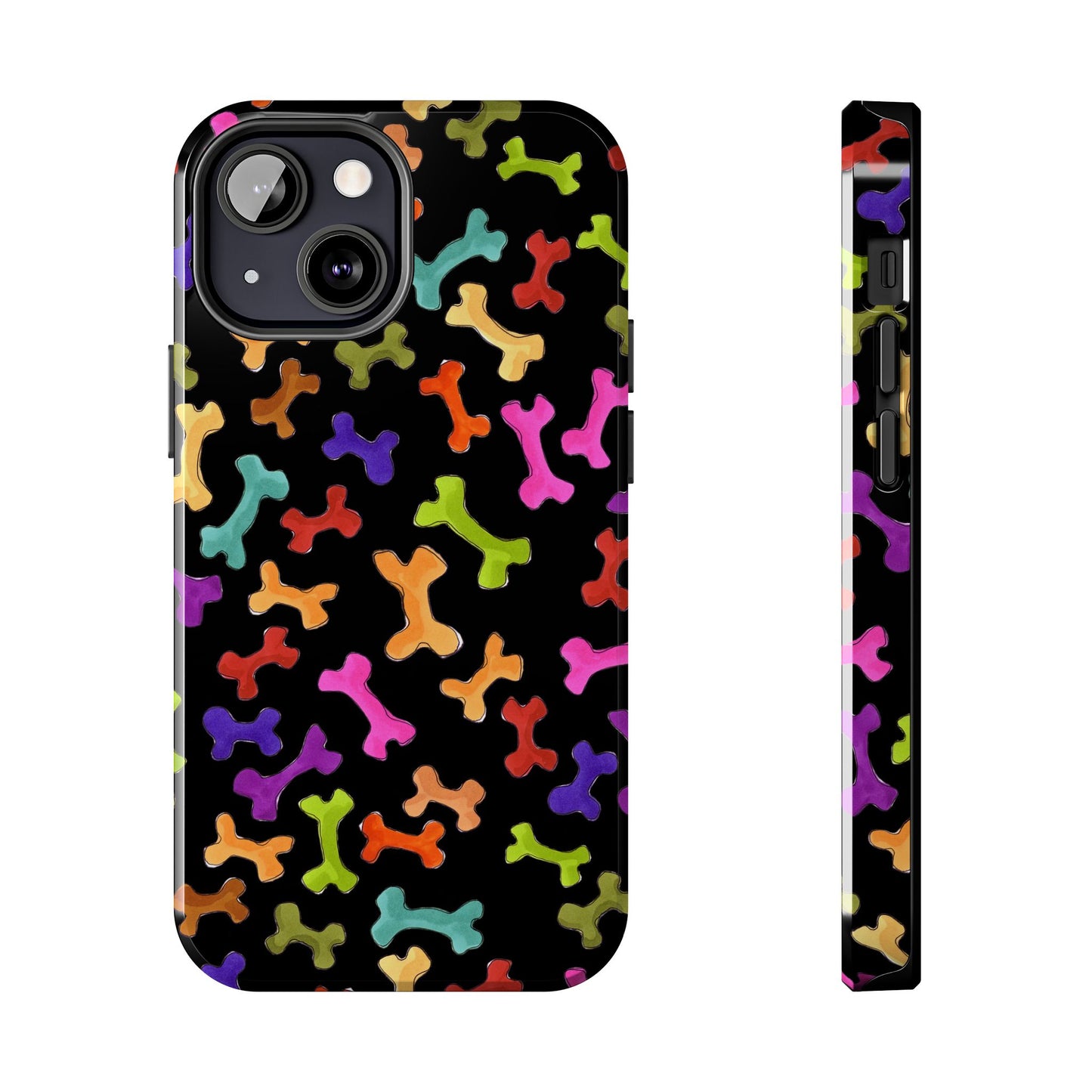 Happy Bones Black Phone Case