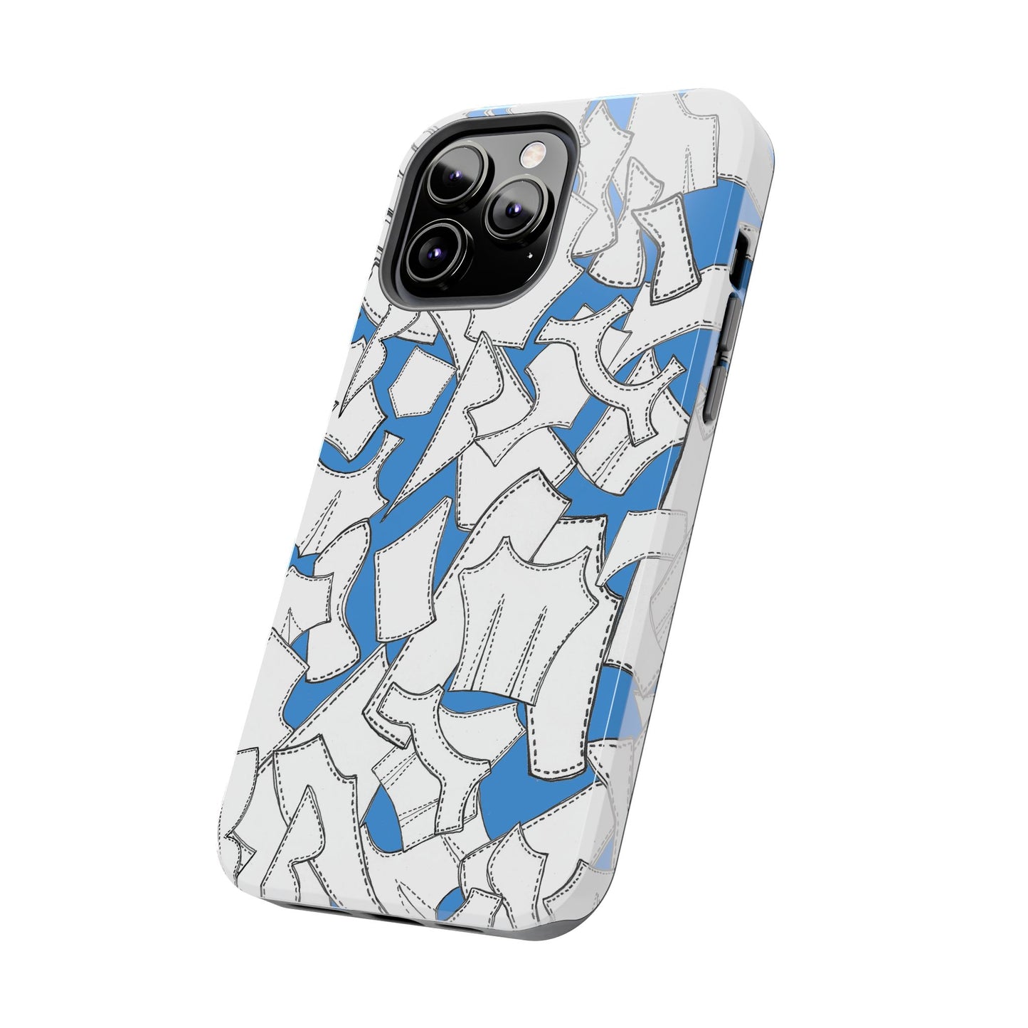 Pattern Pieces Turquoise Phone Case
