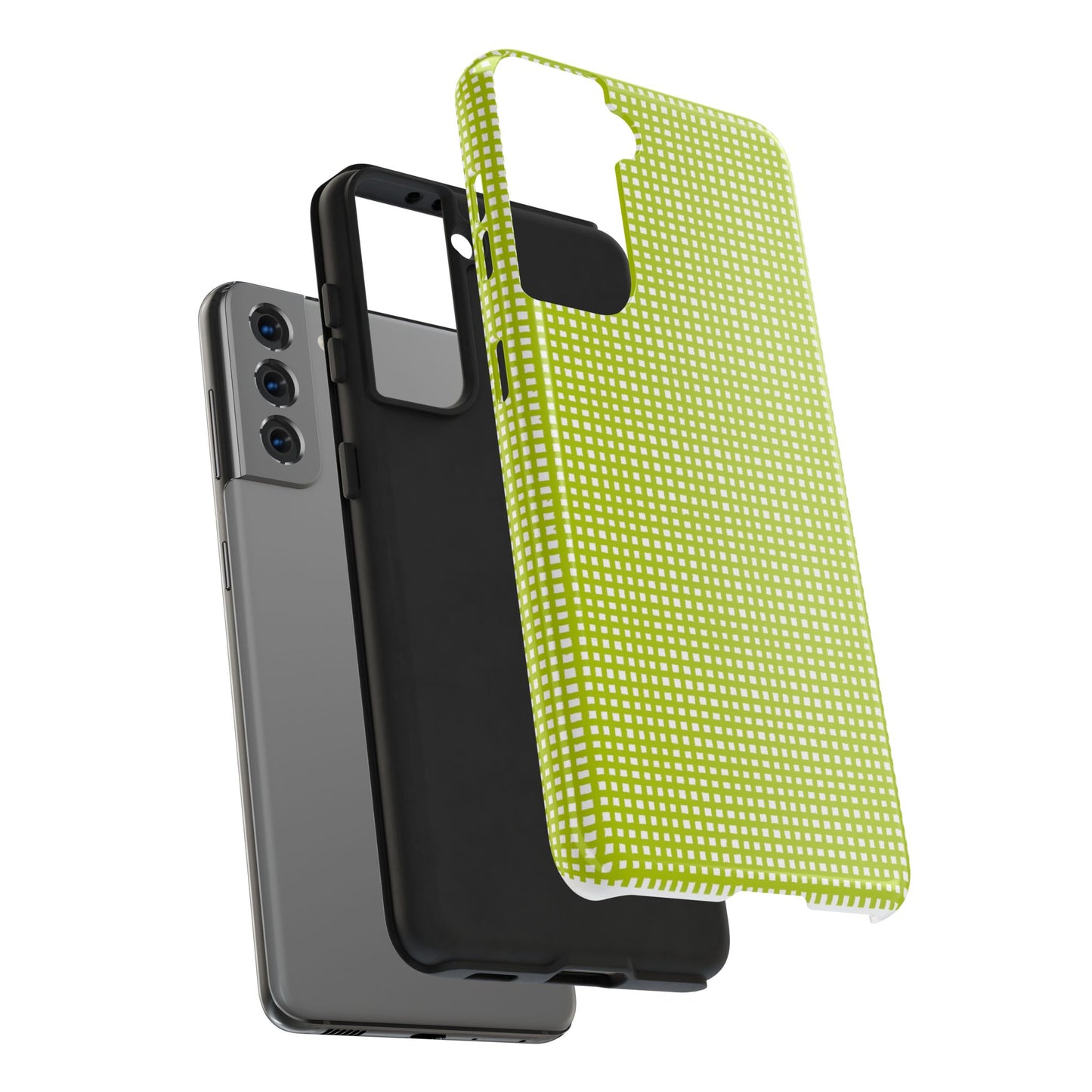 Chipper Check Lime Phone Case