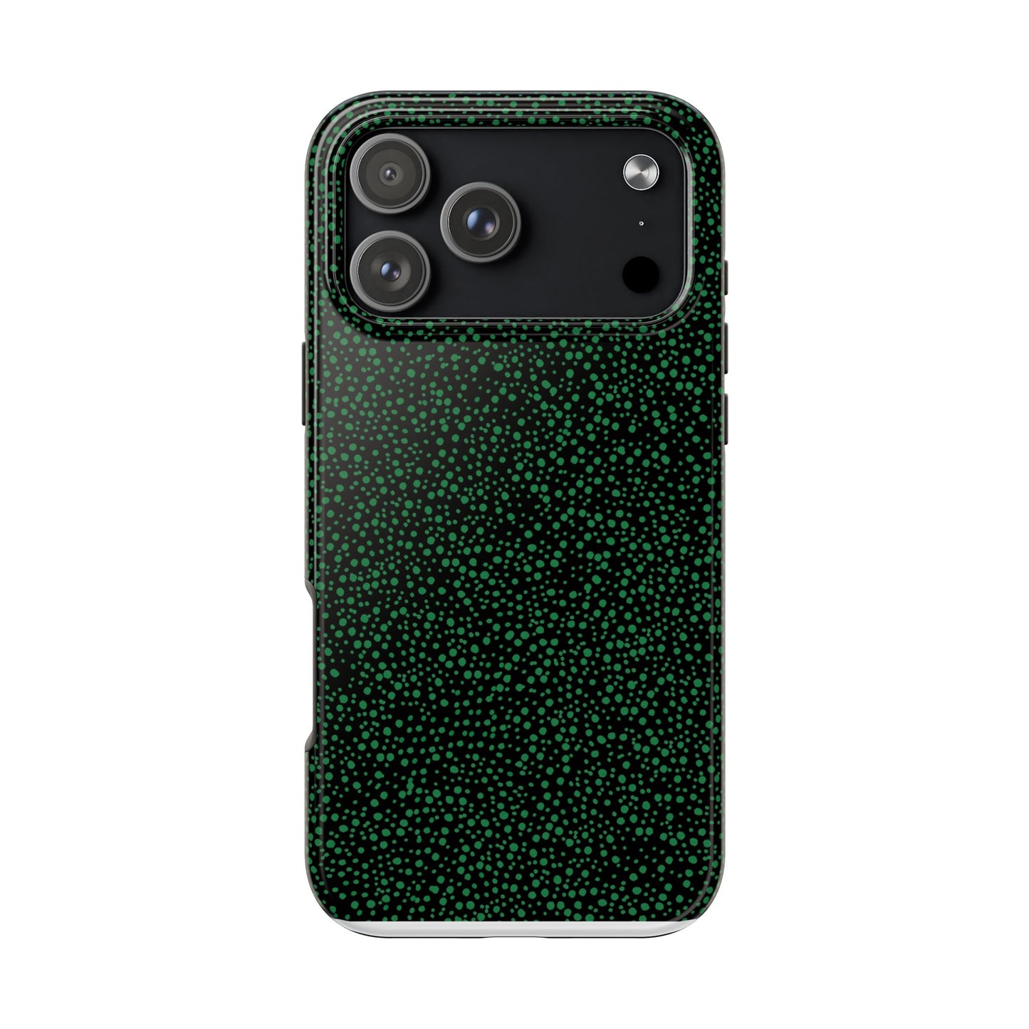 Confetti Black / Green Phone Case