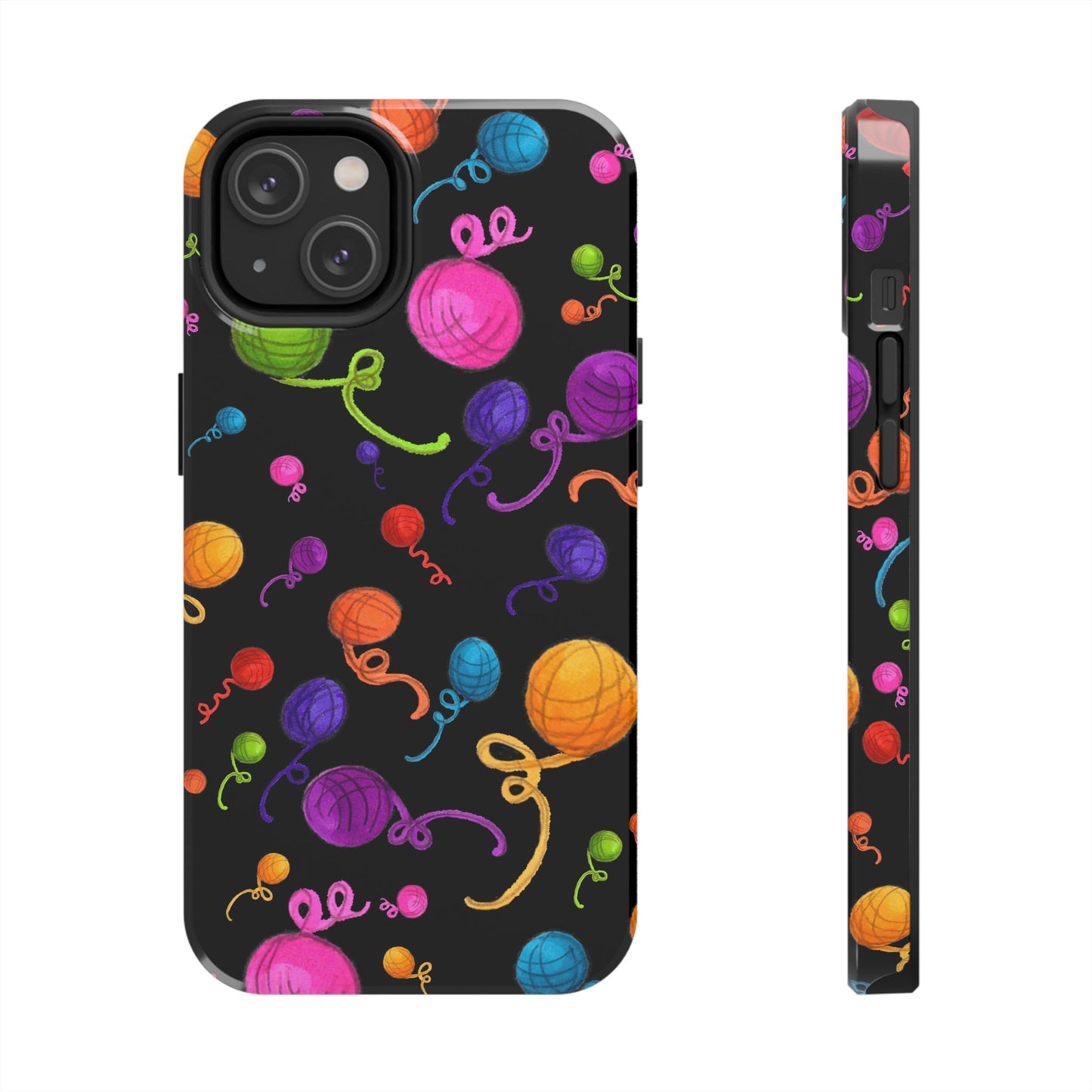 Yarniverse Black Phone Case