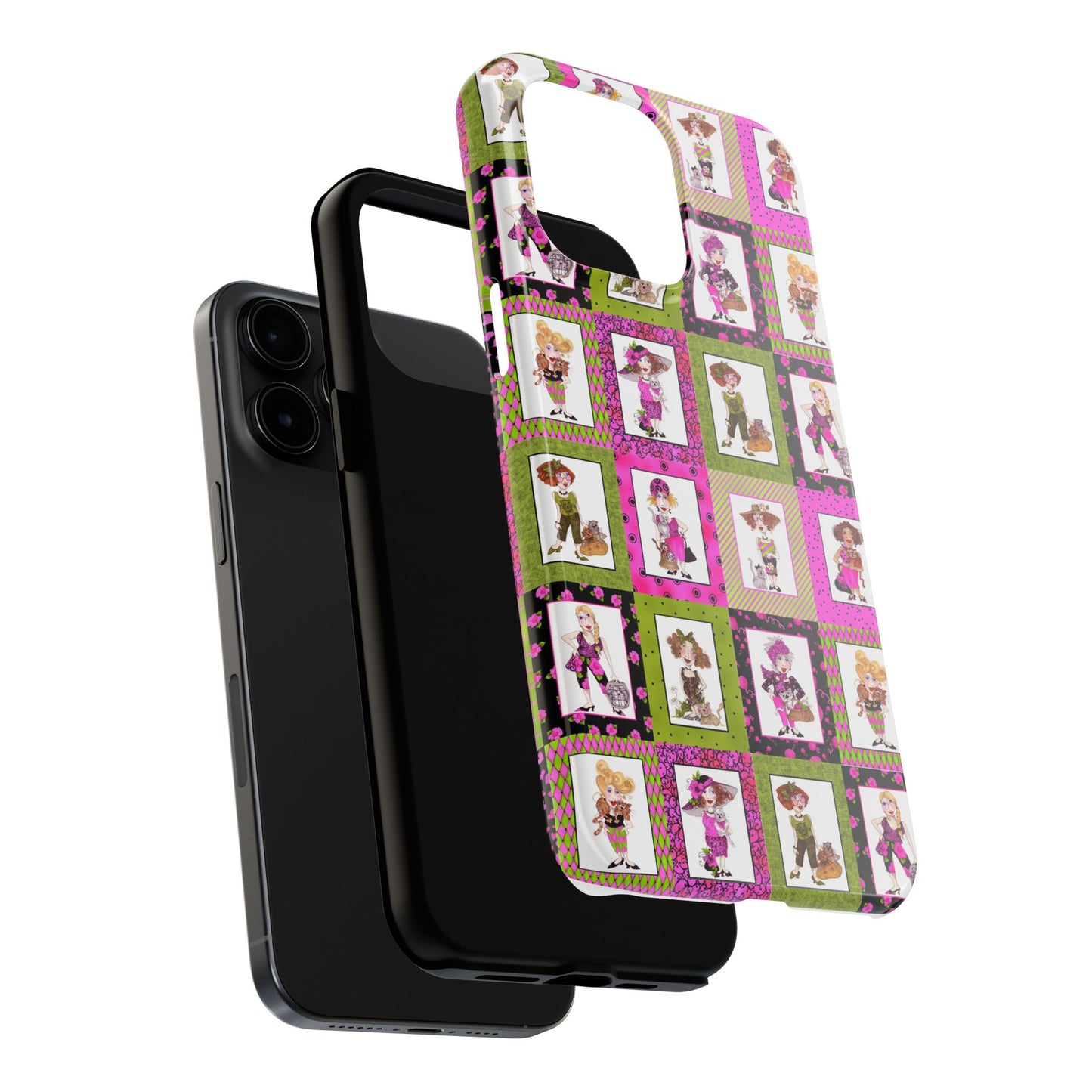 Cat Ladies Cerise Phone Case