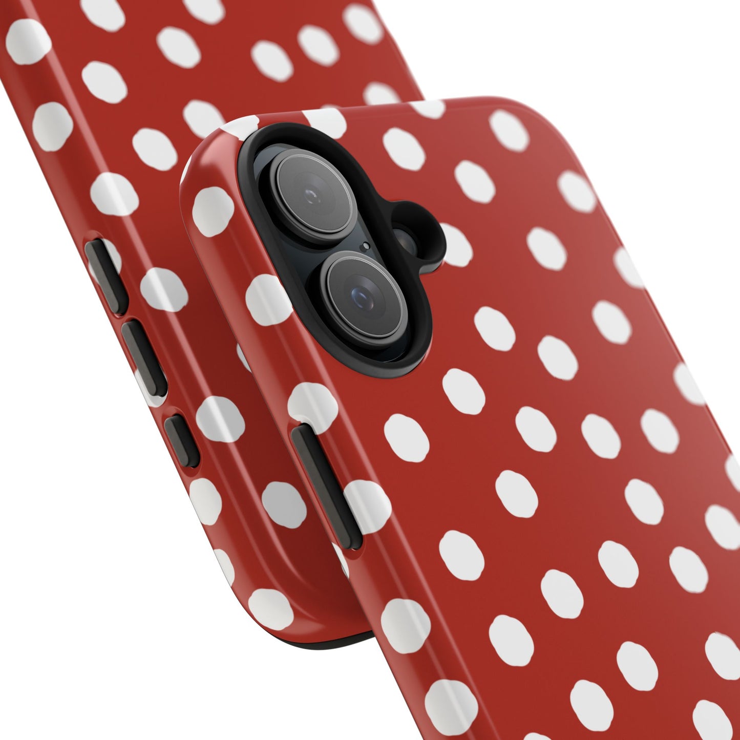 Jumbo Dots Red / White Phone Case