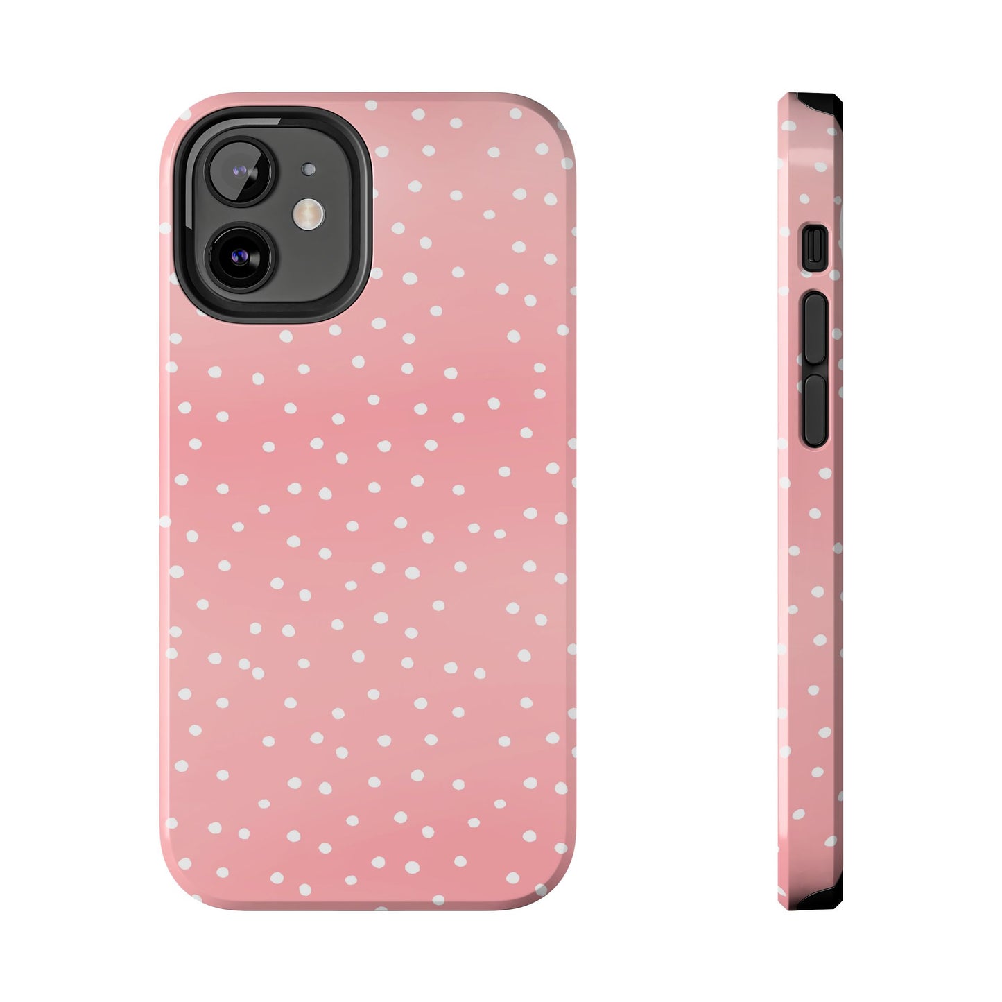 Dinky Dots Coral / White Phone Case