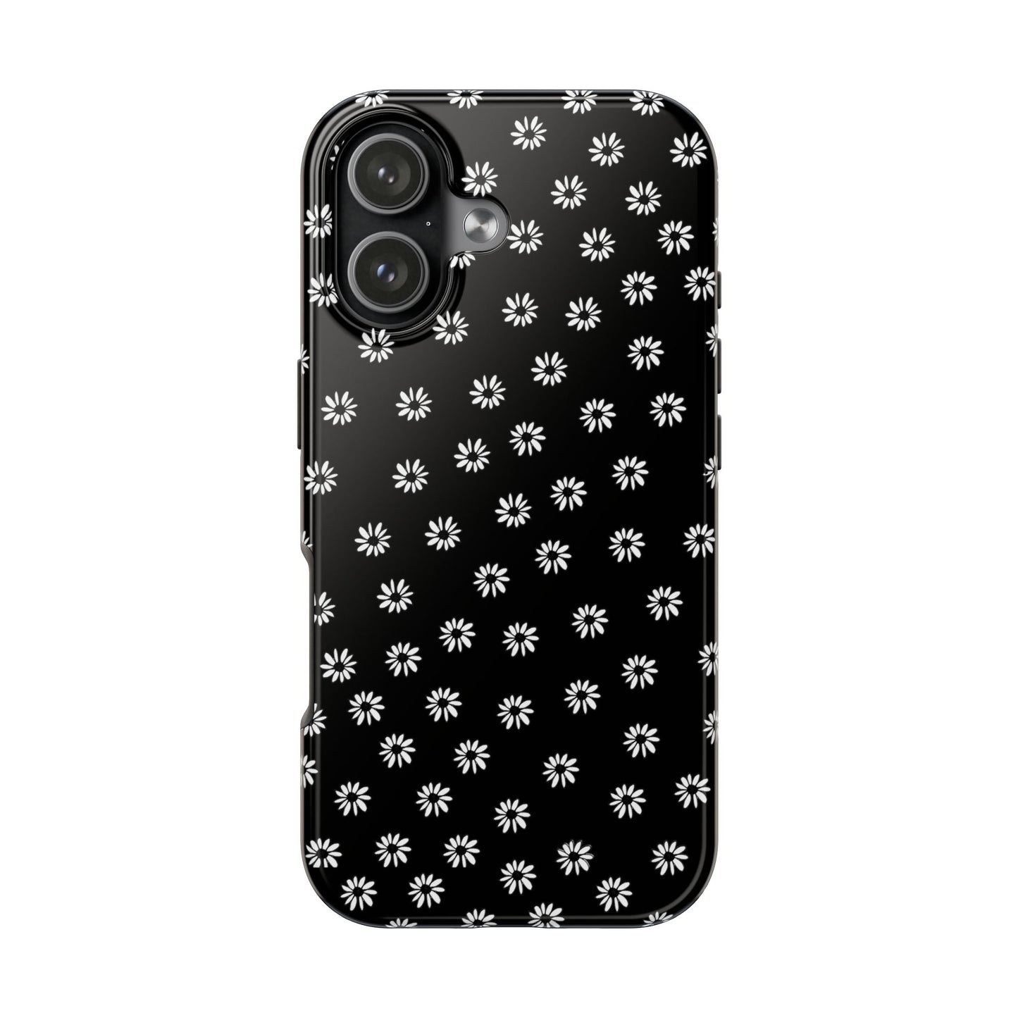 Daisy Dot Black / White Phone Case