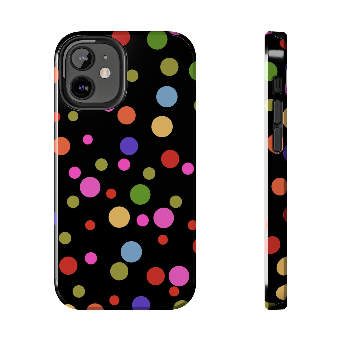 Dot Assortment Black Phone Case