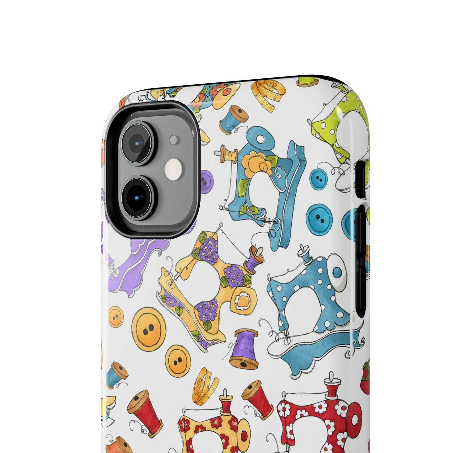 Sew Assorted White Phone Case