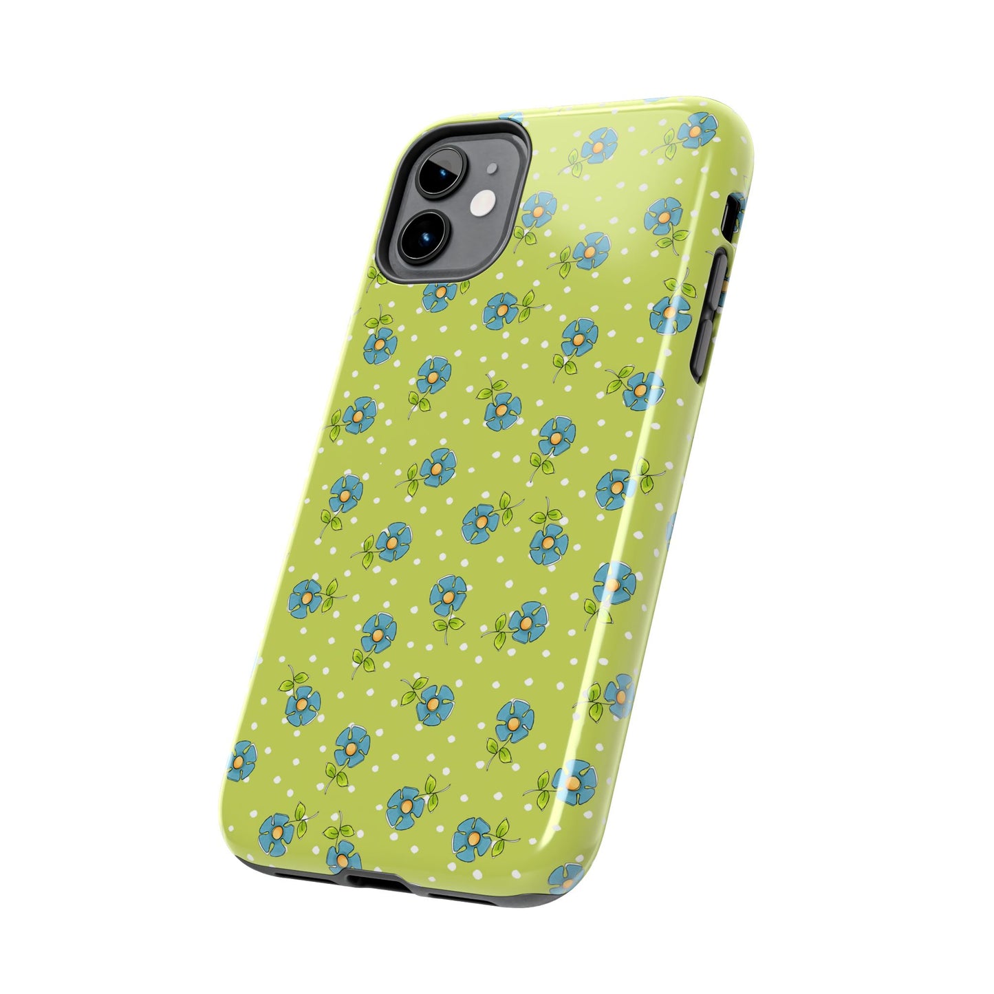 Daisy Dots Green Phone Case