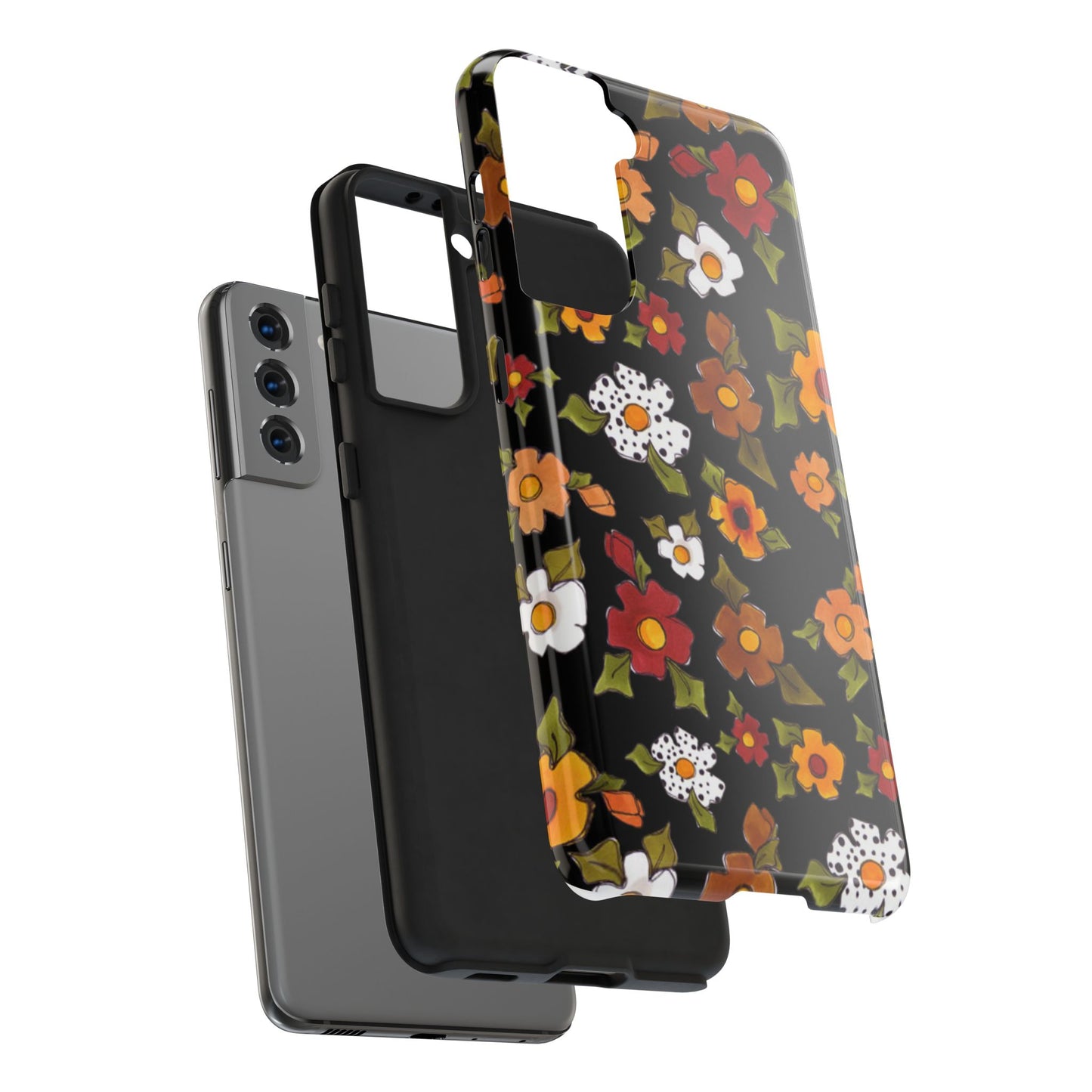 Spice Posie Black Phone Case