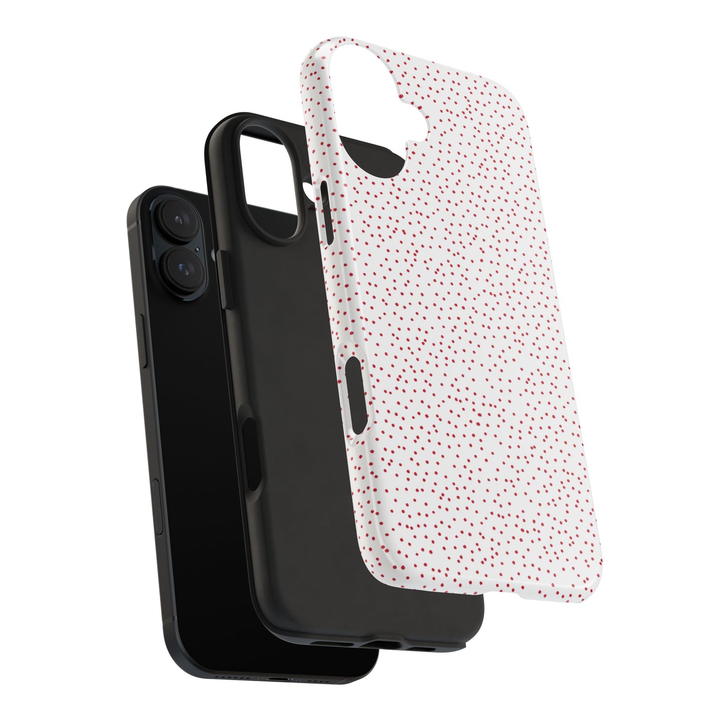Dinky Dots White / Red Phone Case