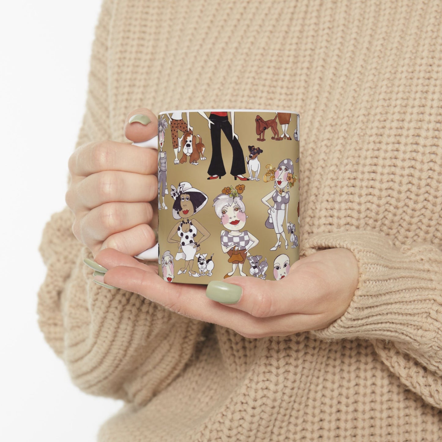 Dog Ladies Tan Cup