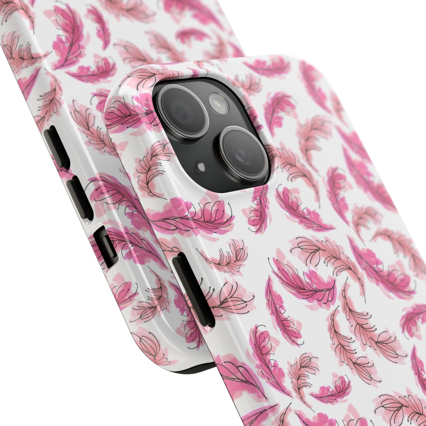 Flam Feathers White Phone Case