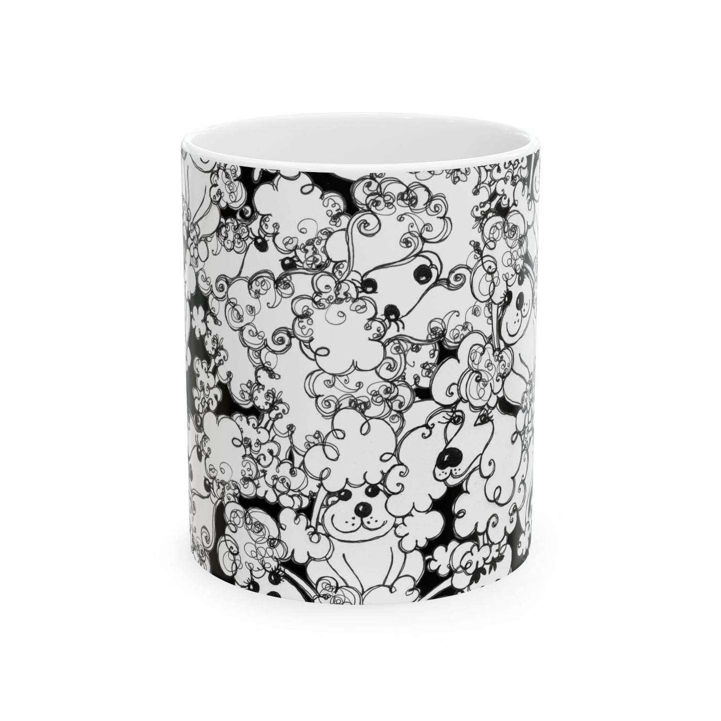 Poodle Party Black Cup
