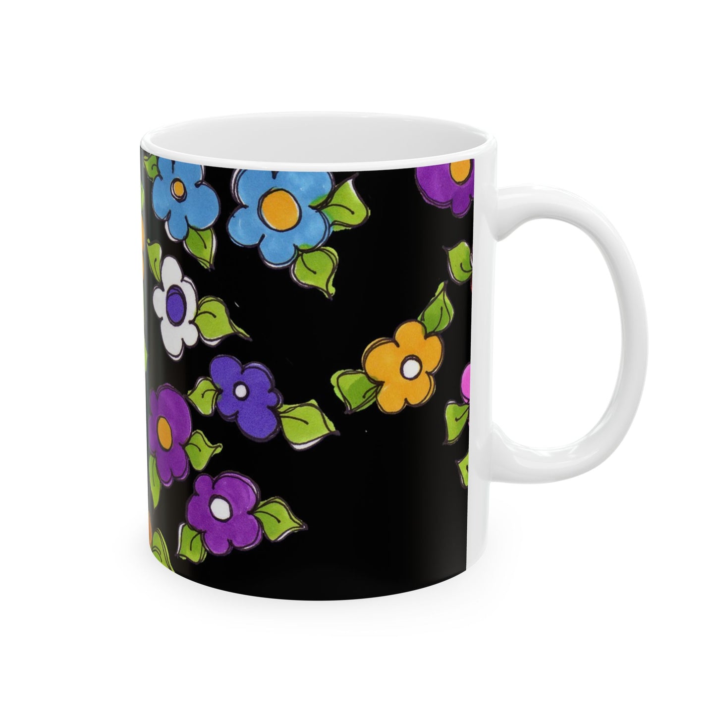 Fancy Dog Daisies Cup