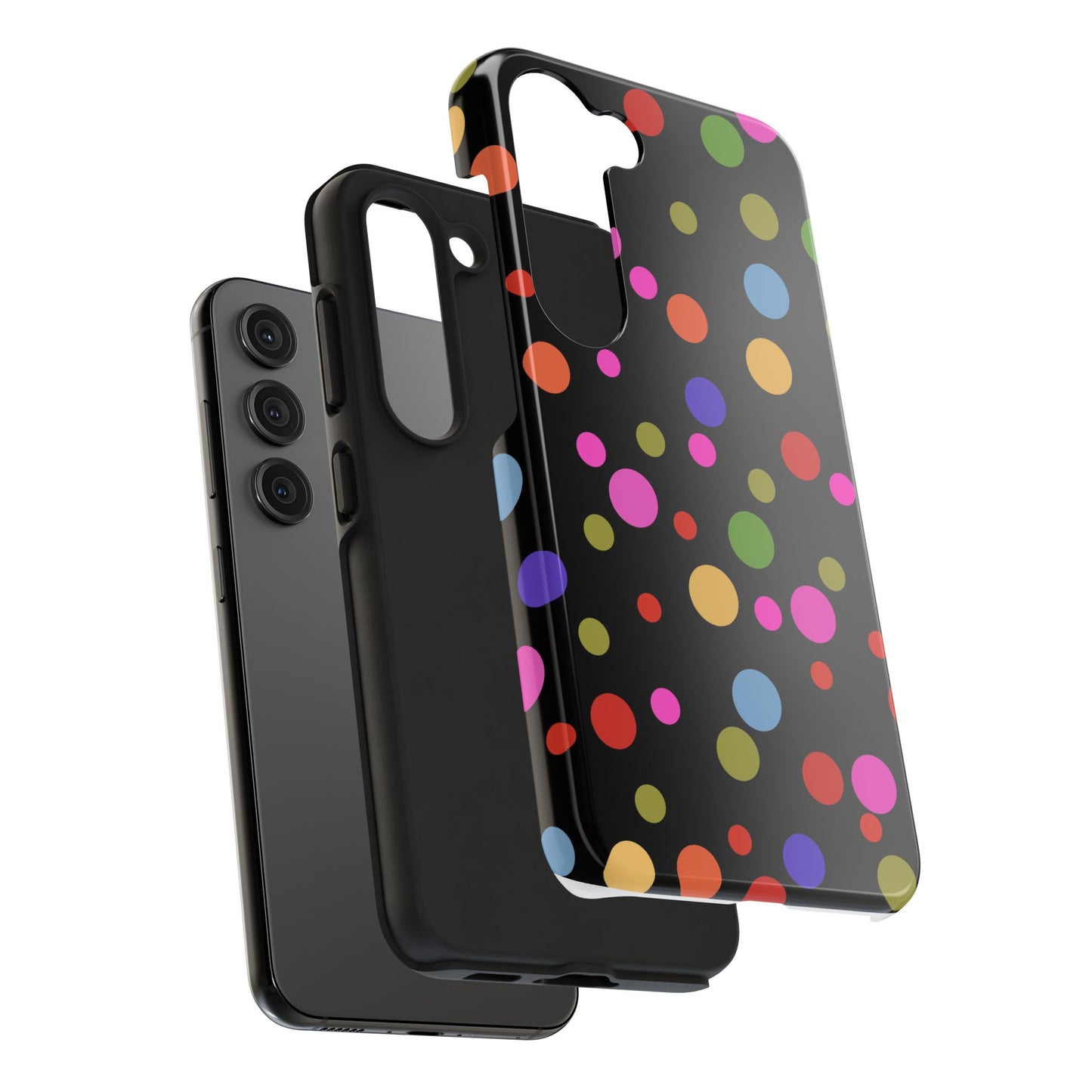 Dot Assortment Black Phone Case