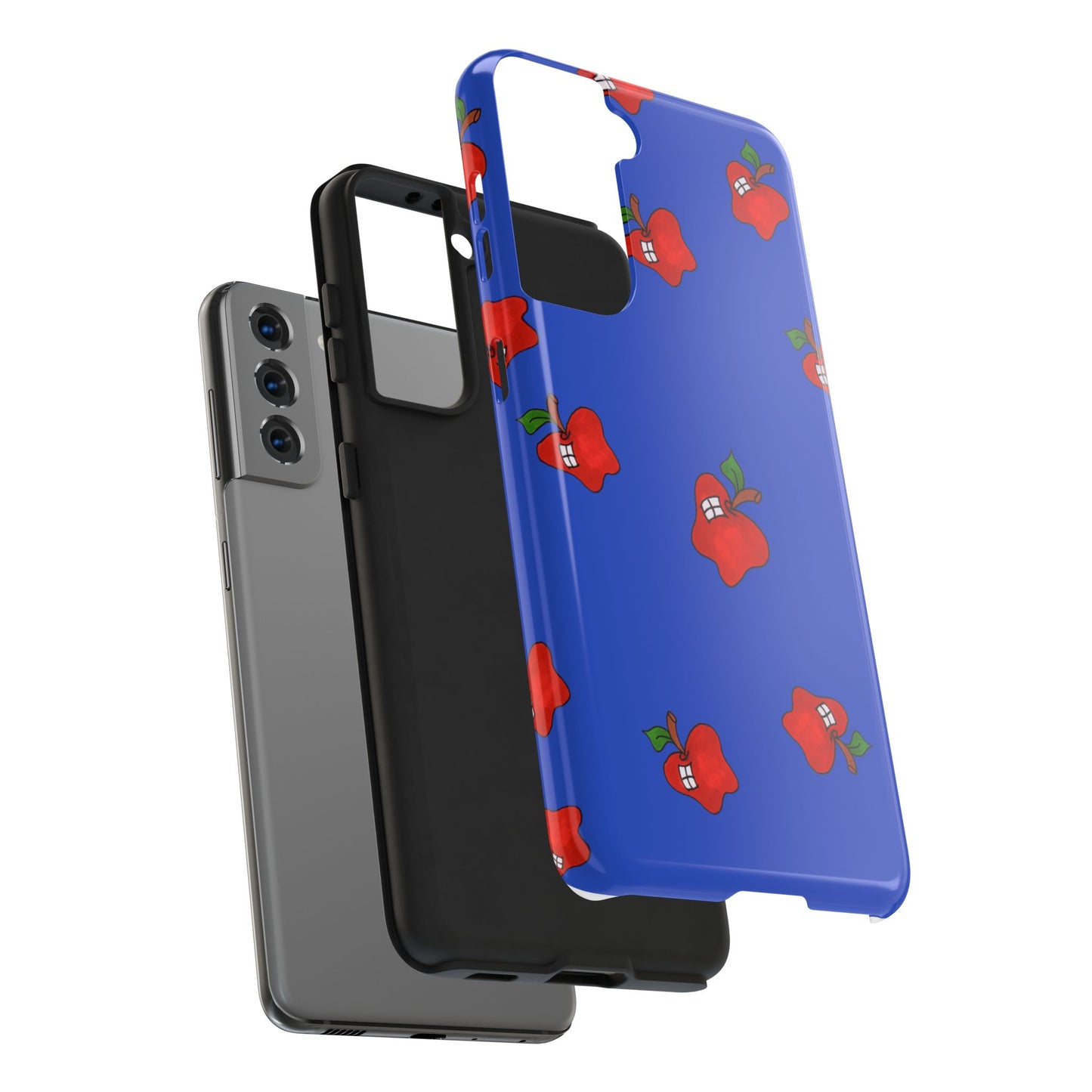 Flying Apples Blue Phone Case