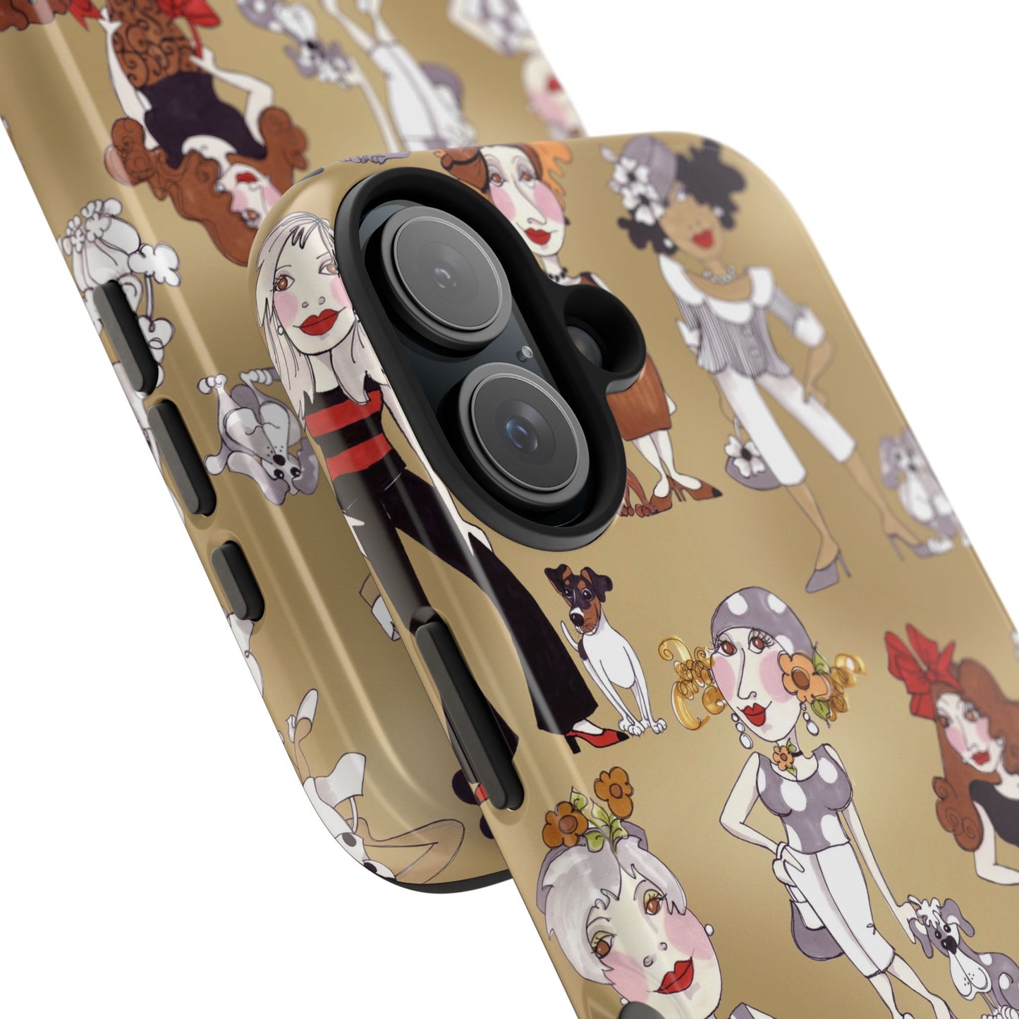 Dog Ladies Tan Phone Case