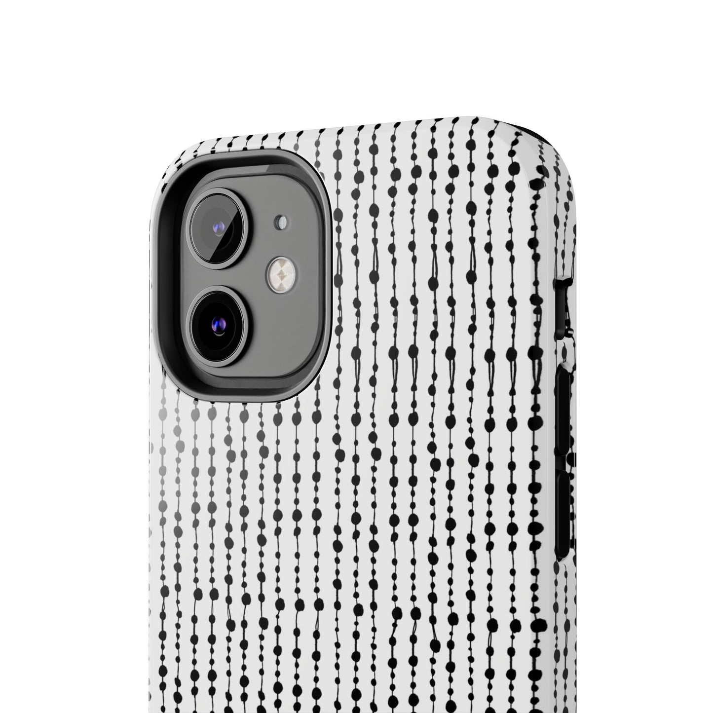 Beaded Curtain White / Black Phone Case