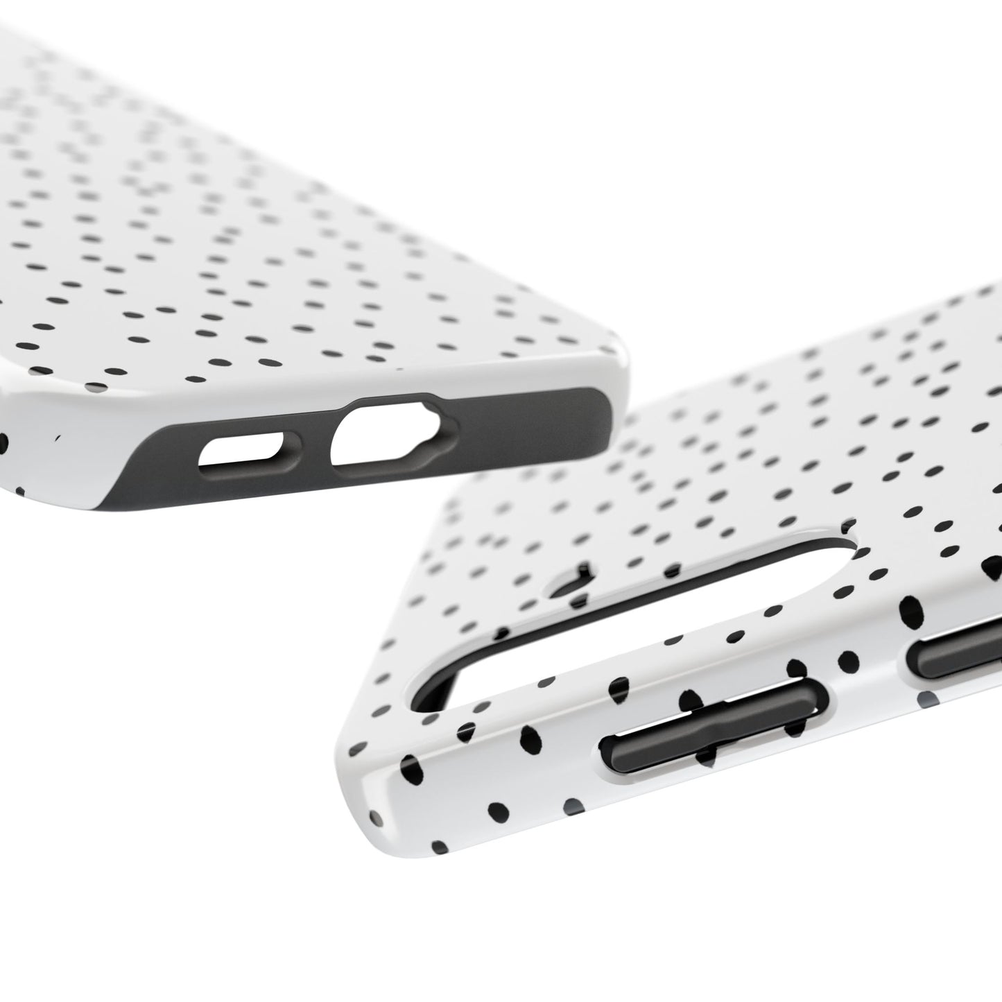 Dinky Dots White / Black Phone Case