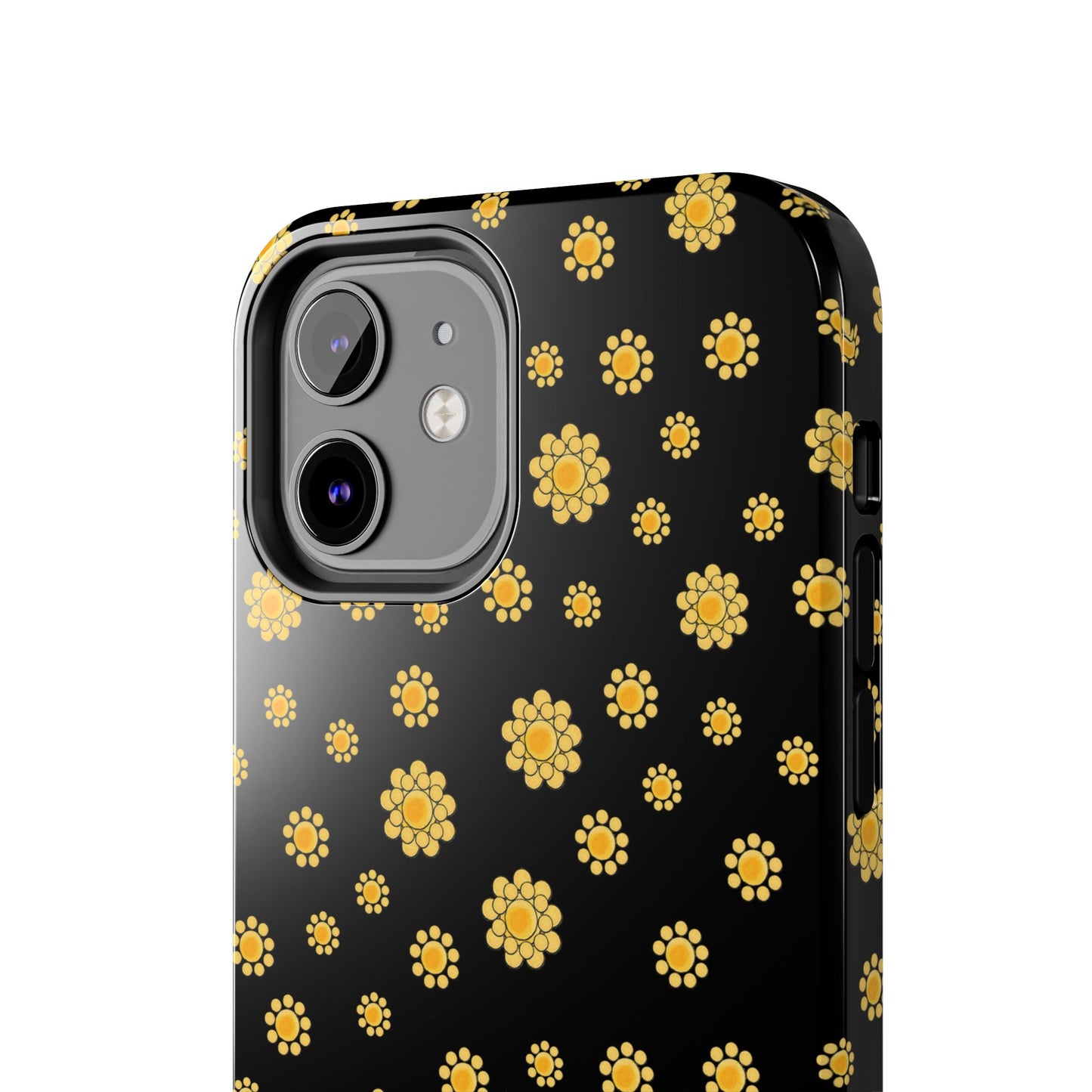 Bandana Dots Black / Yellow Phone Case