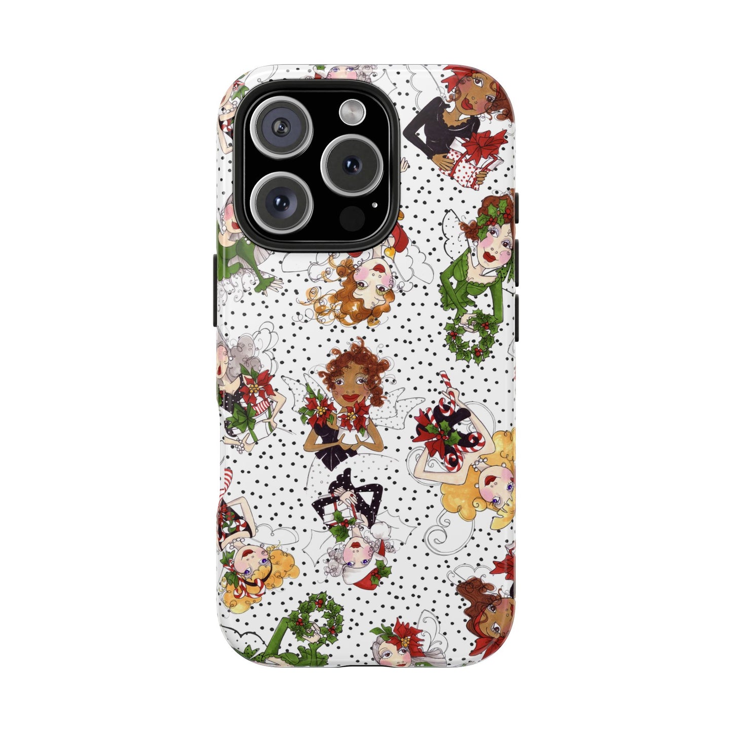 Fairy Toss White / Black Phone Case