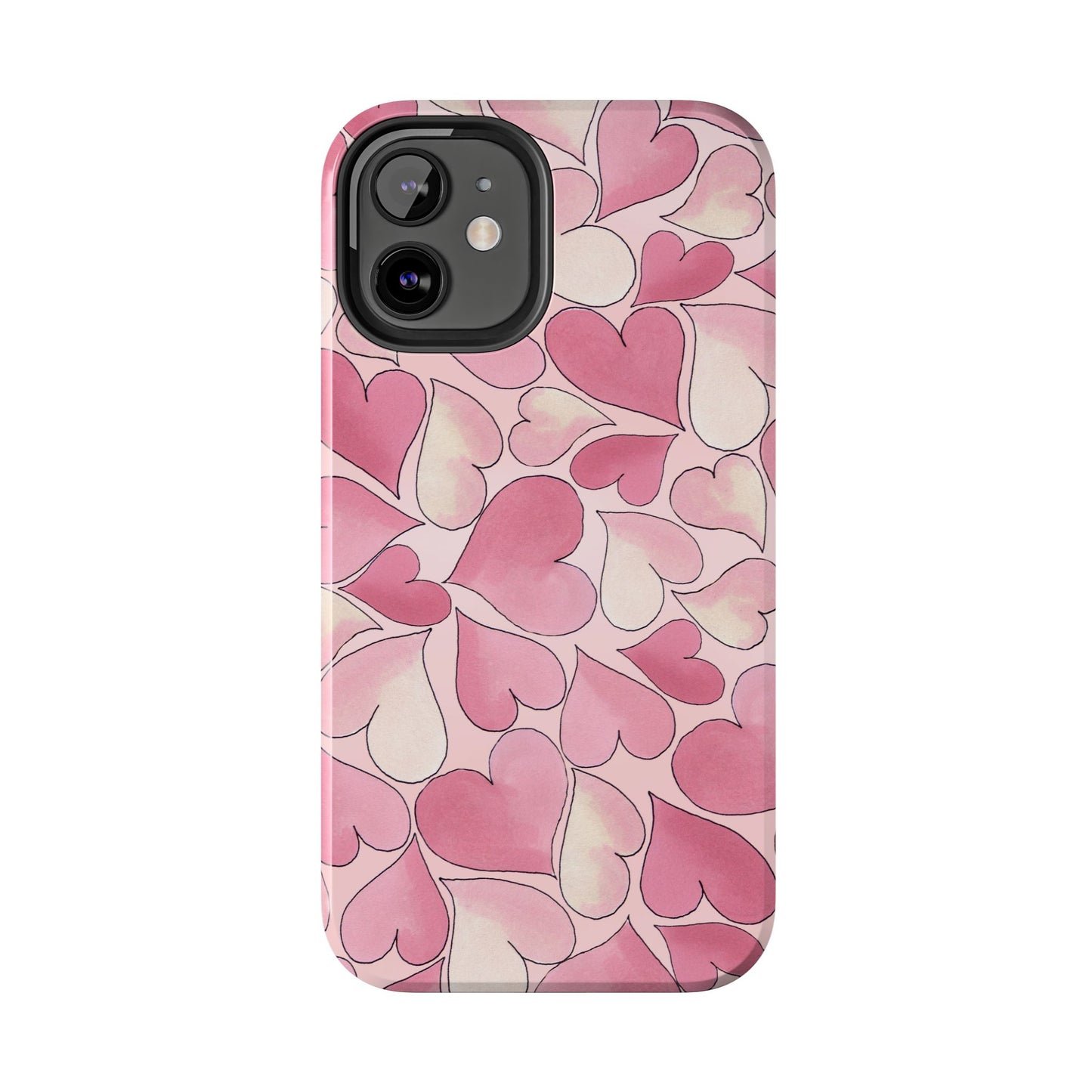 Hearts Pink Sky Phone Case