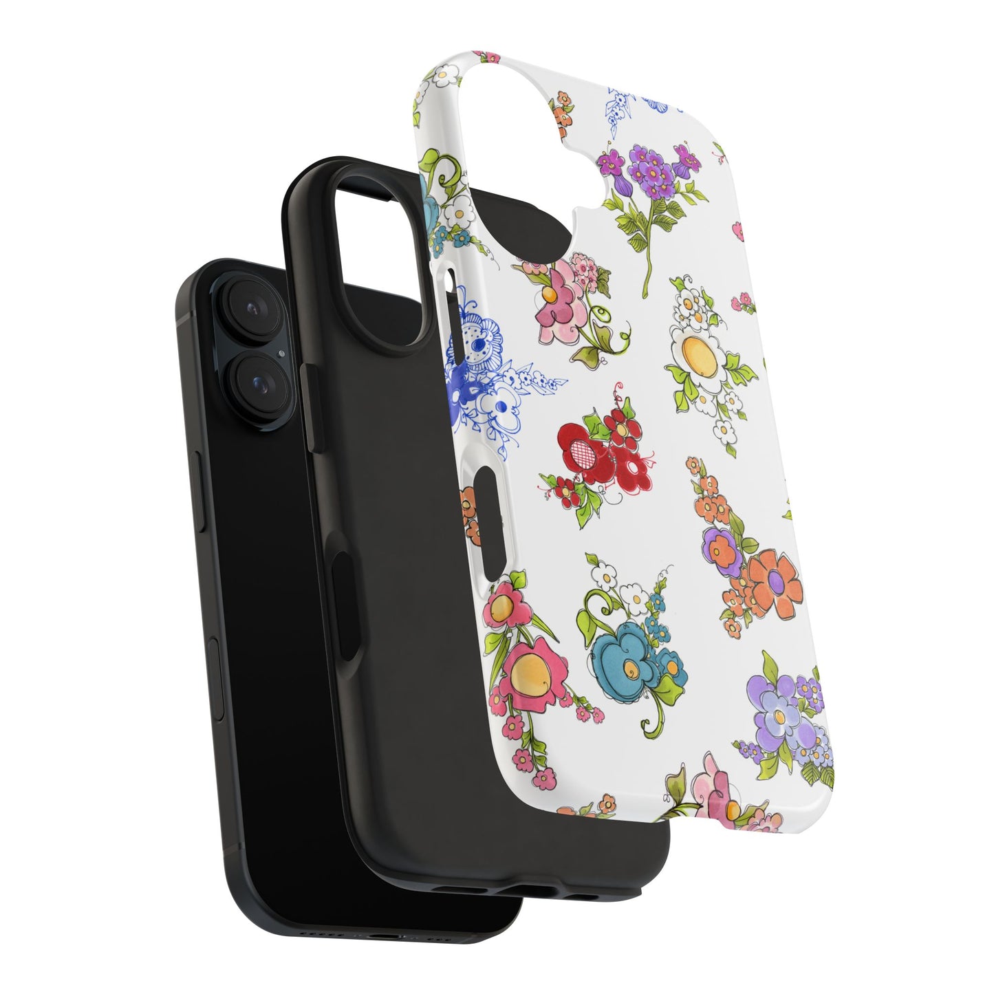 Mixed Bouquets White Phone Case