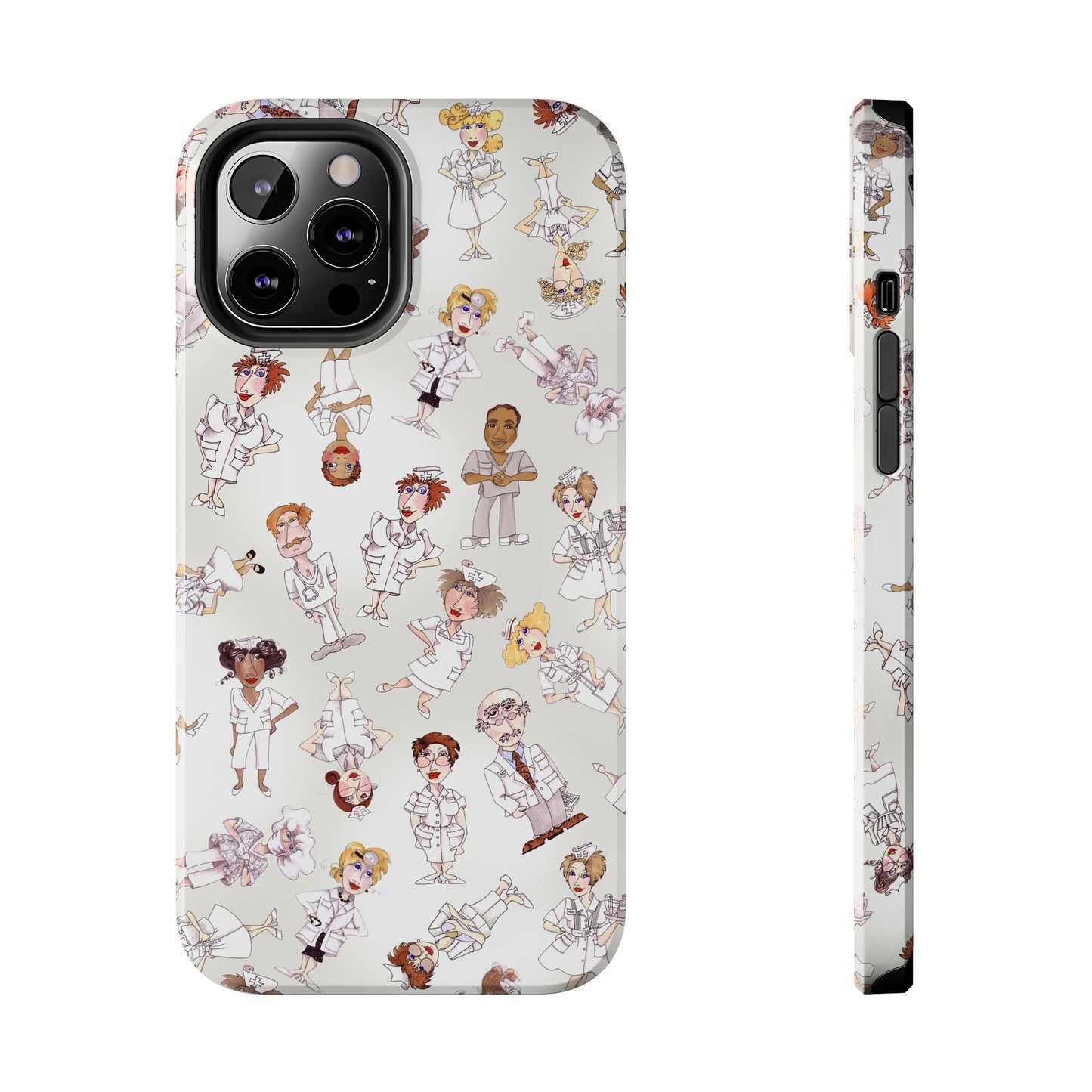 Tossed Nurses Gray Phone Case