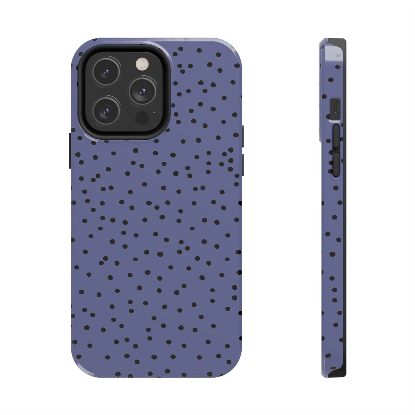 Dinky Dots Blue / Black Phone Case