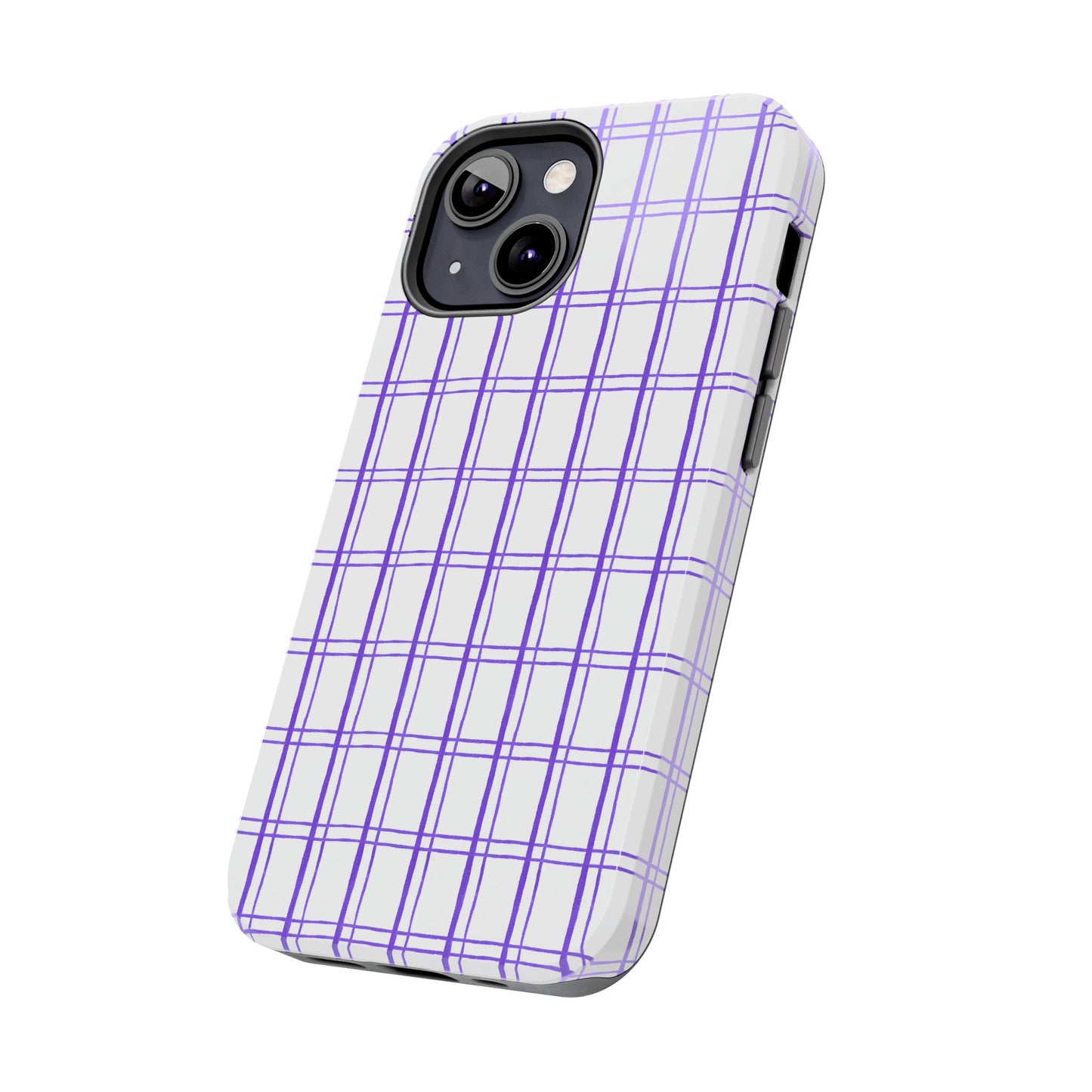 Kitchen Plaid White / Blue Phone Case