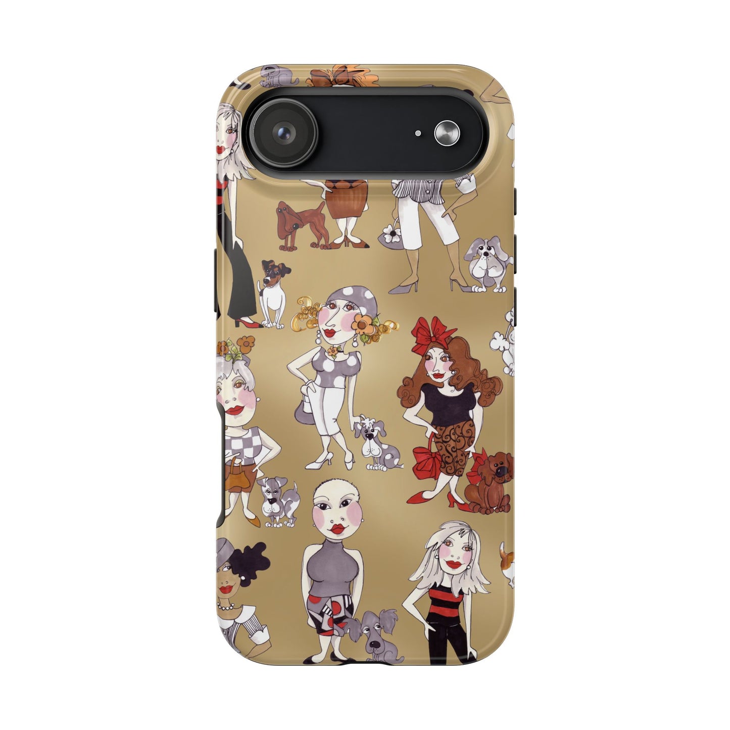 Dog Ladies Tan Phone Case