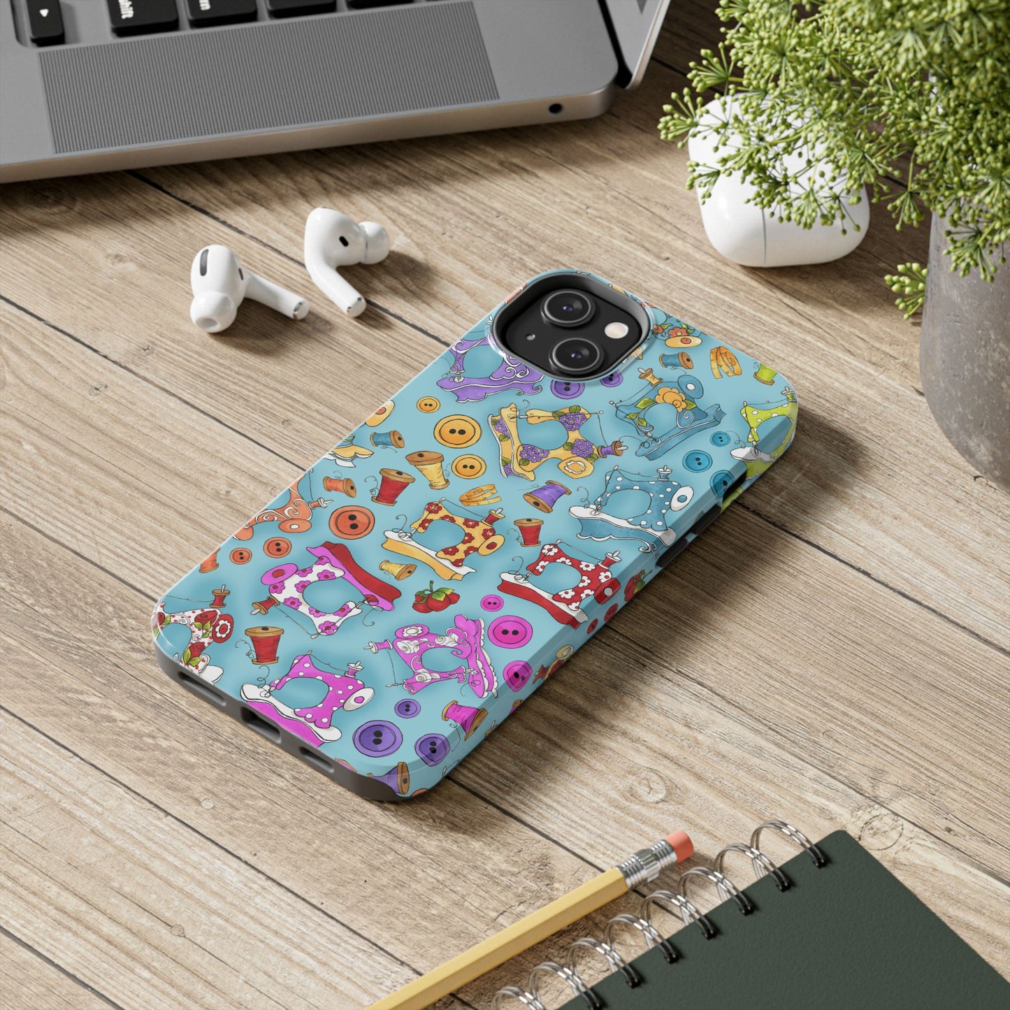 Sew Assorted Turquoise Phone Case