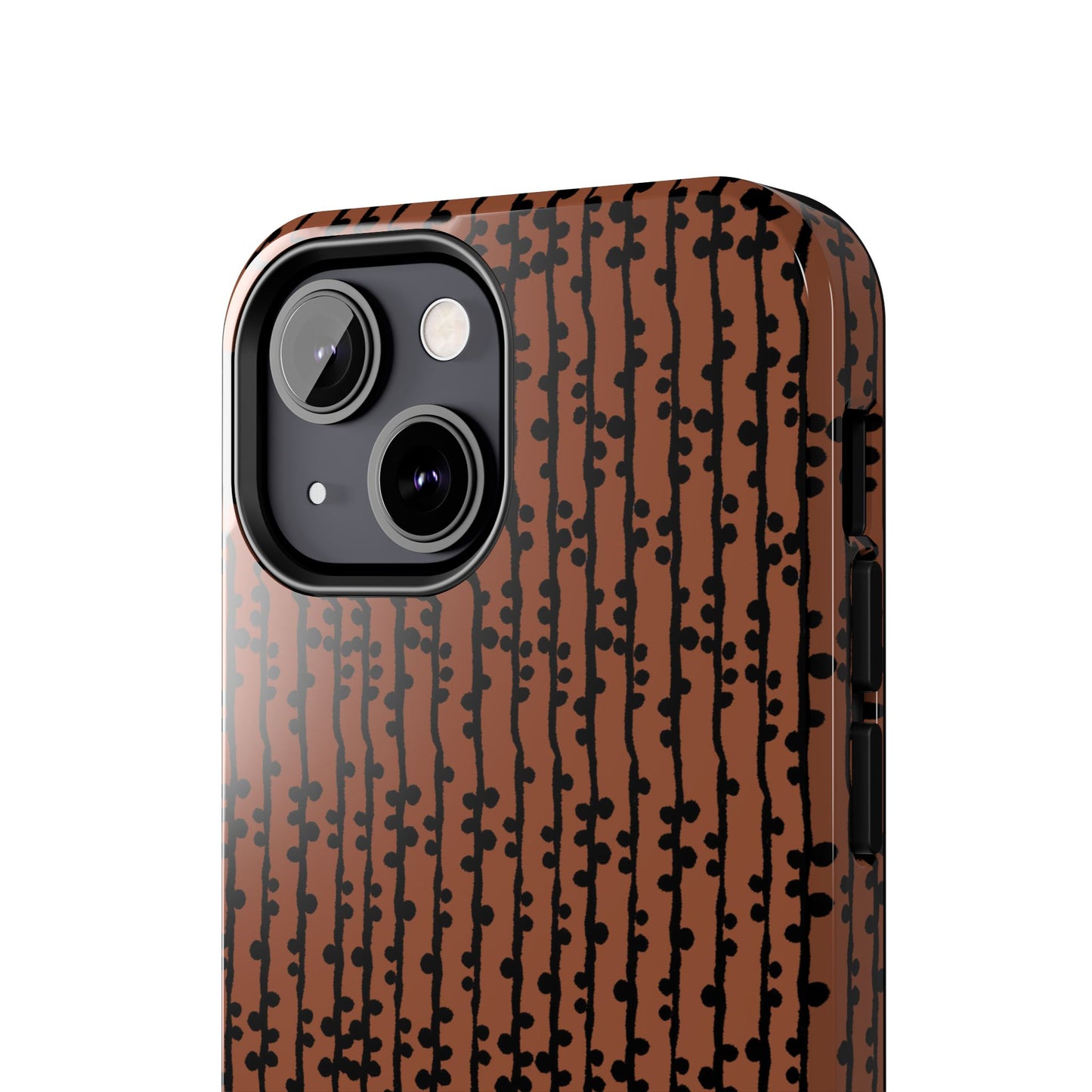 Loopy Stripe Brown Phone Case