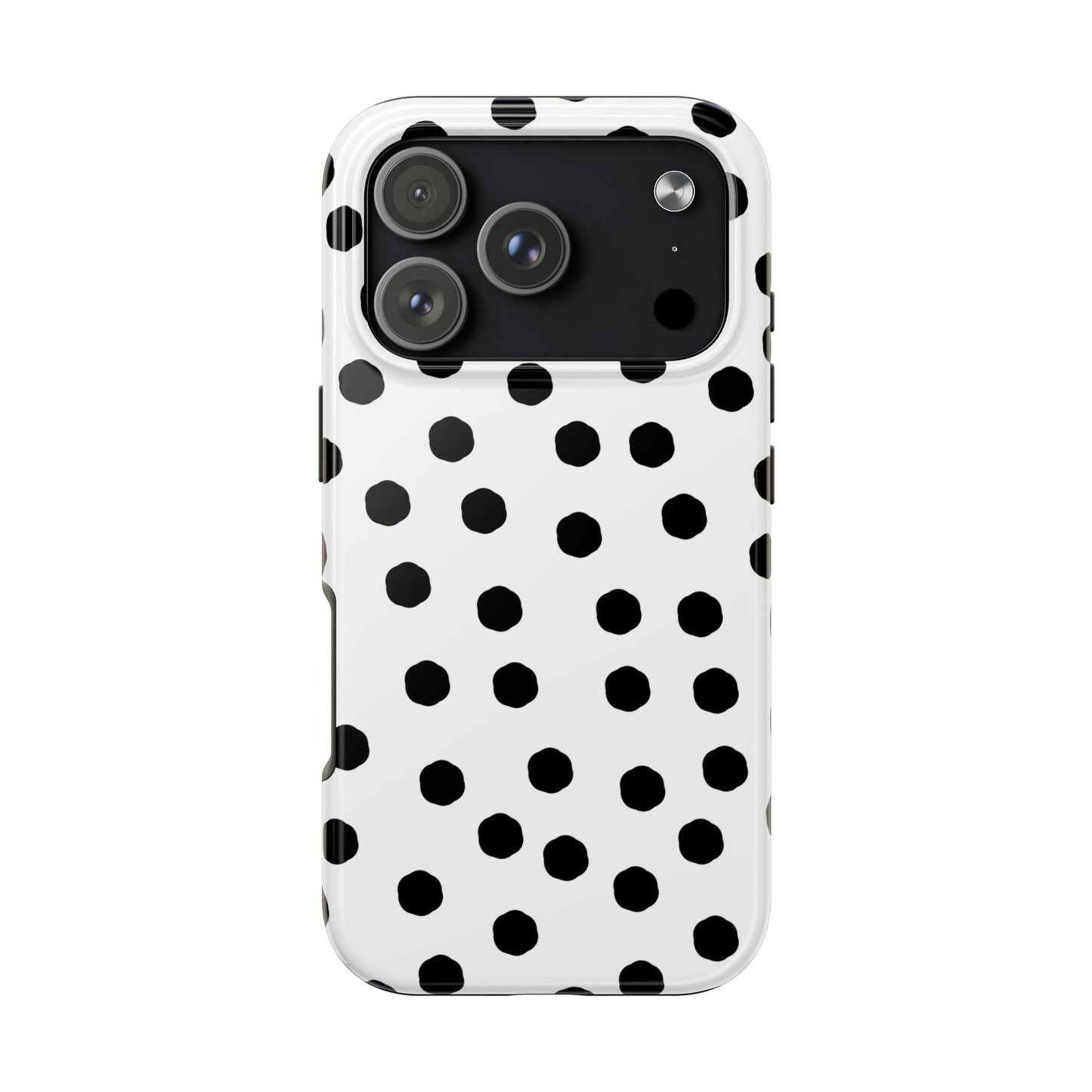 Jumbo Dots White / Black Phone Case