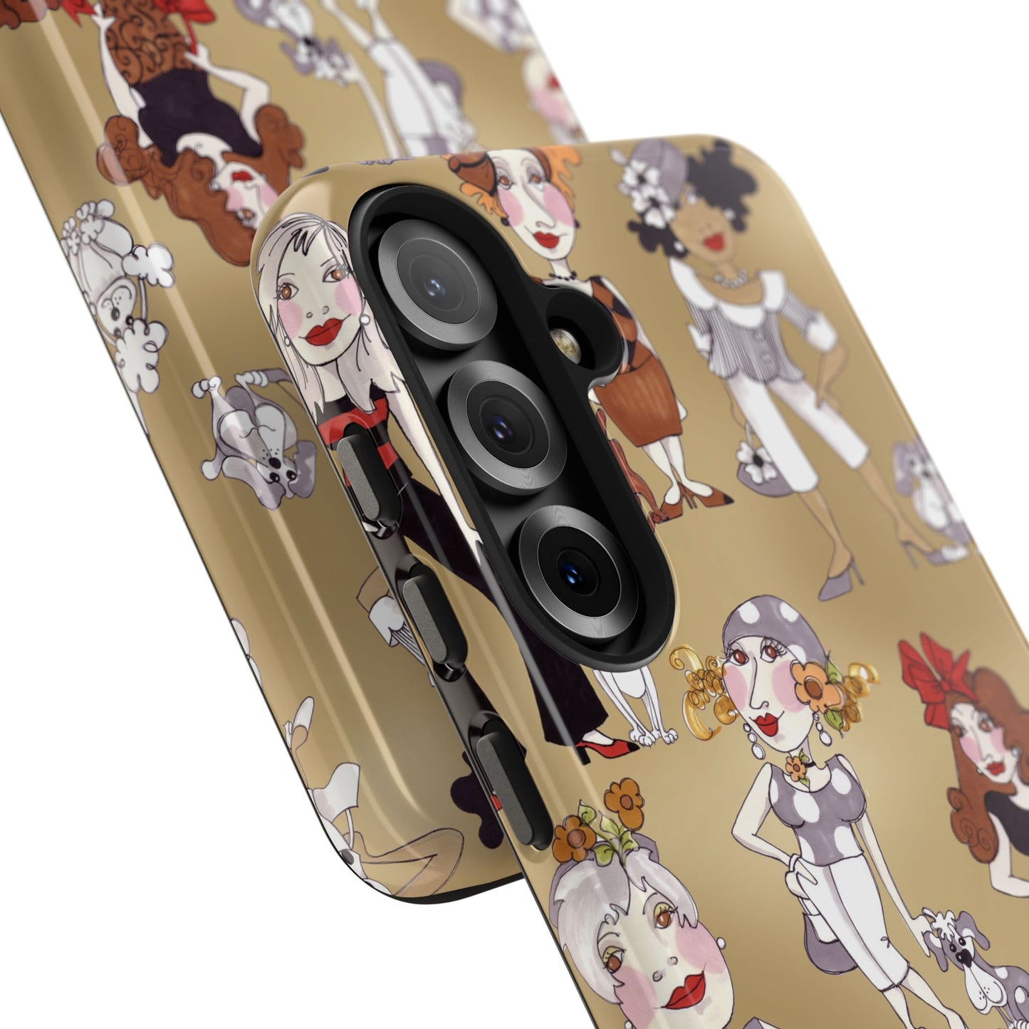 Dog Ladies Tan Phone Case