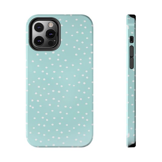 Petite Dots Seafoam / White Phone Case