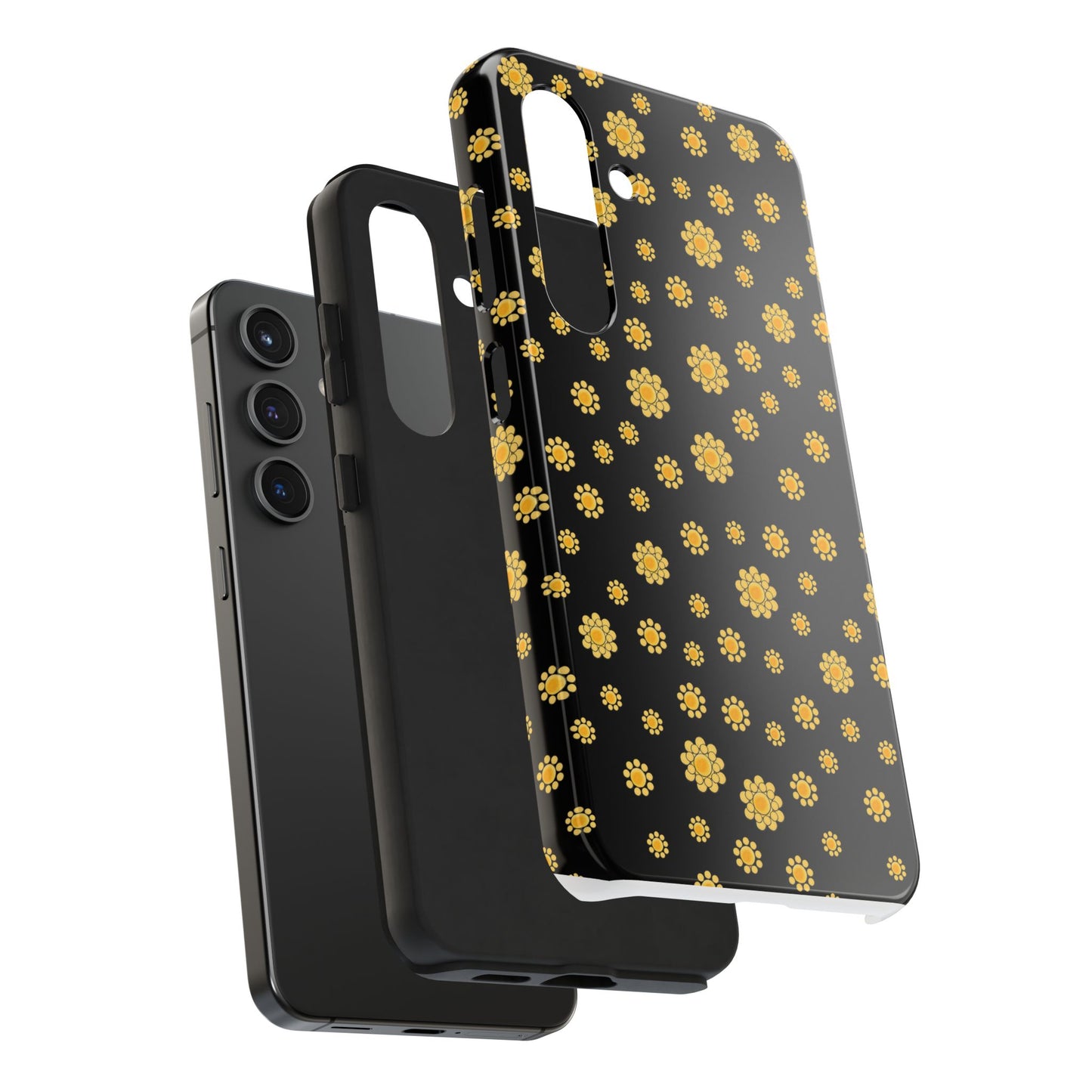 Bandana Dots Black / Yellow Phone Case