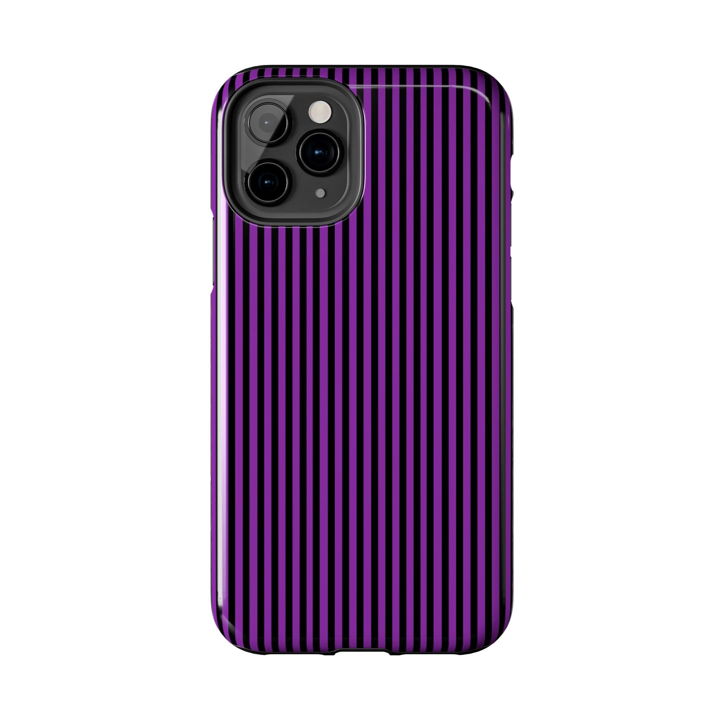 Stripe Purple / Black Phone Case