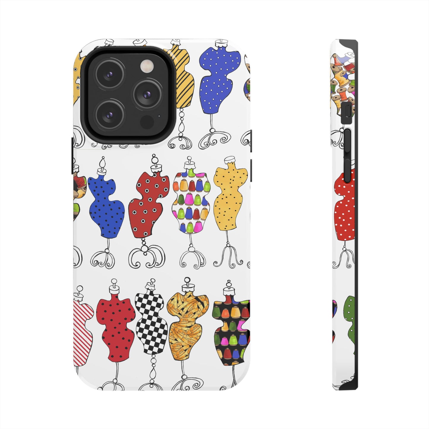 Go Figure White / Multi Phone Case
