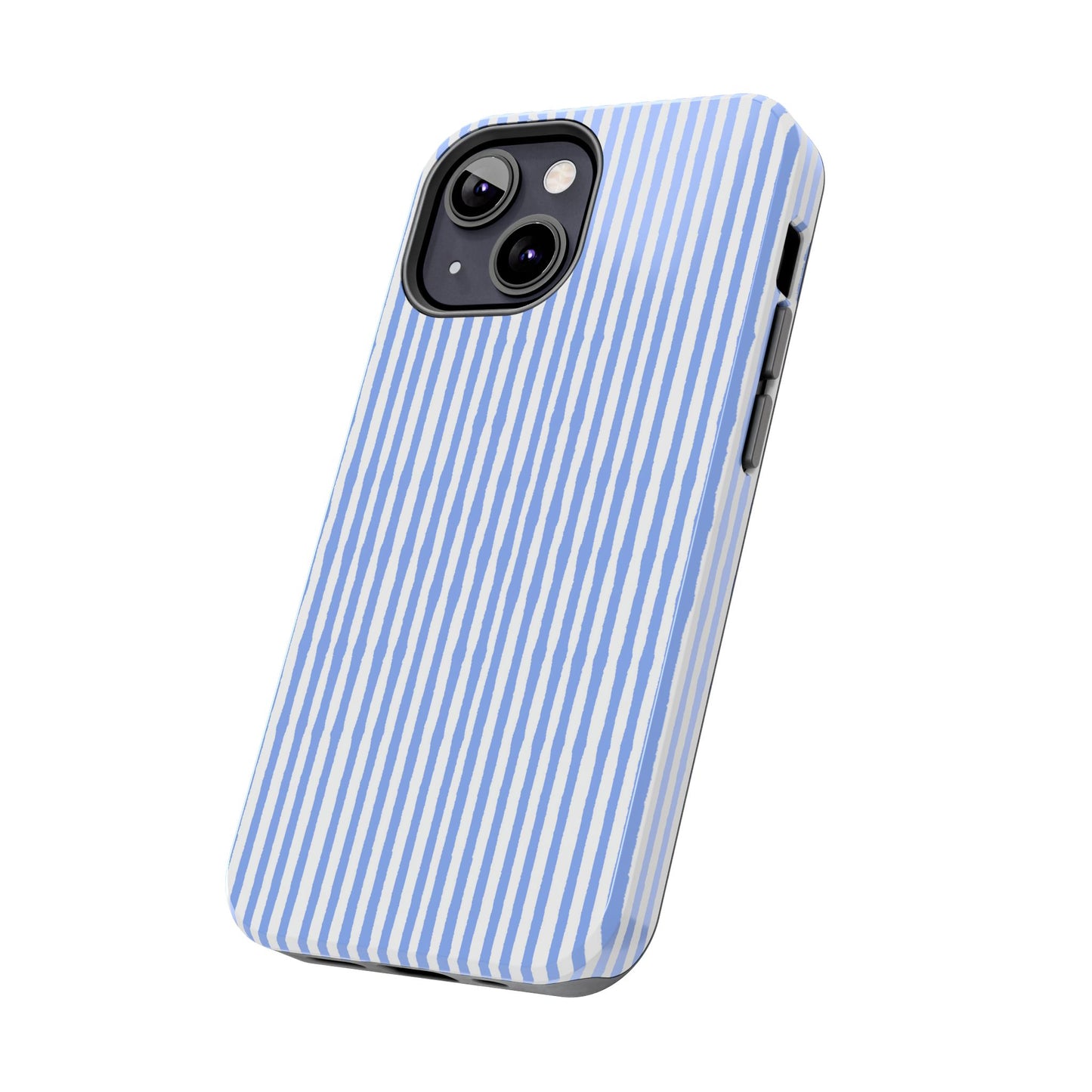 Lazy Stripe Blue / White Phone Case